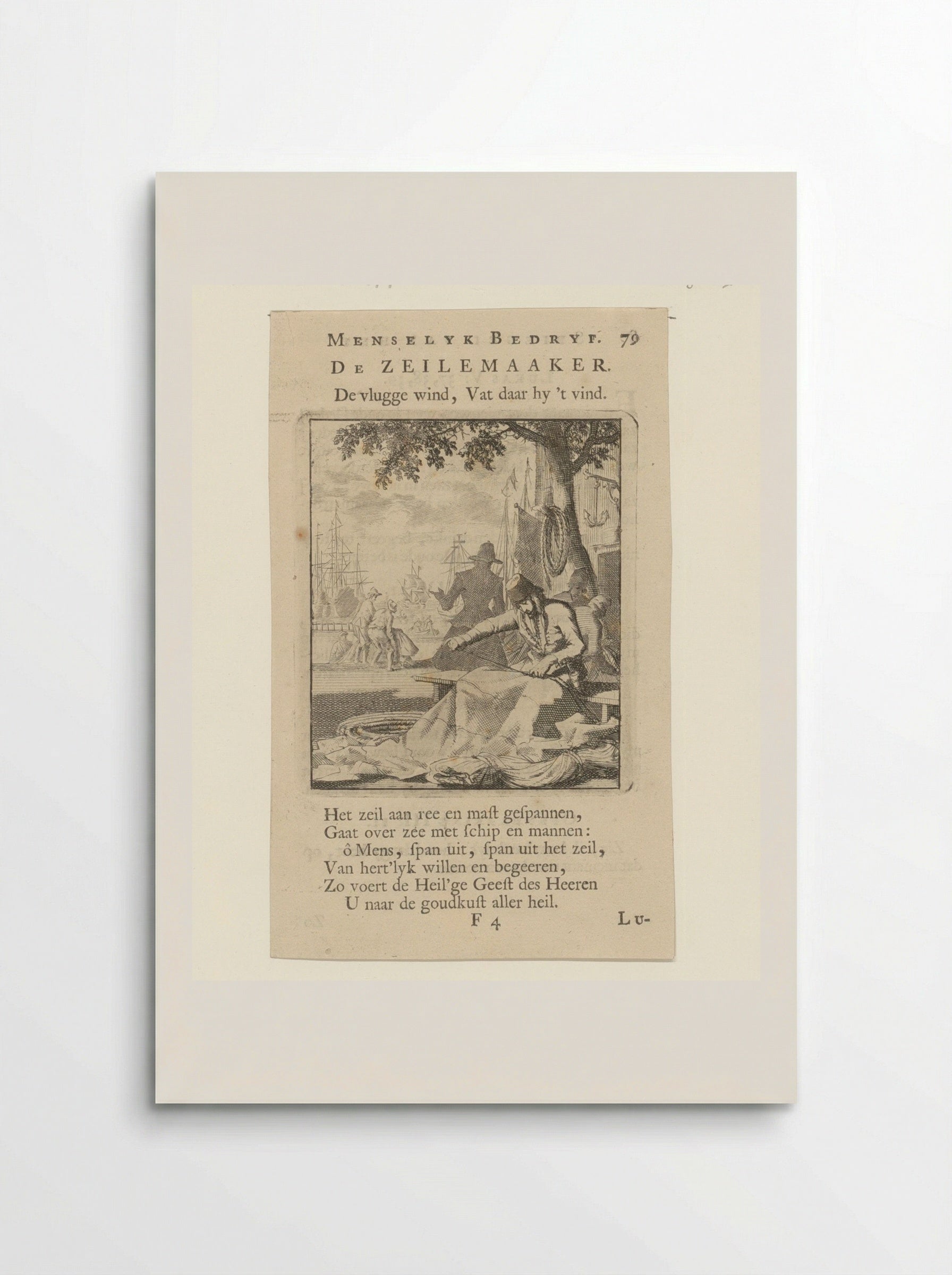 De Zeilemaaker (The Sailmaker) - Cornelis van der Sys - Poster