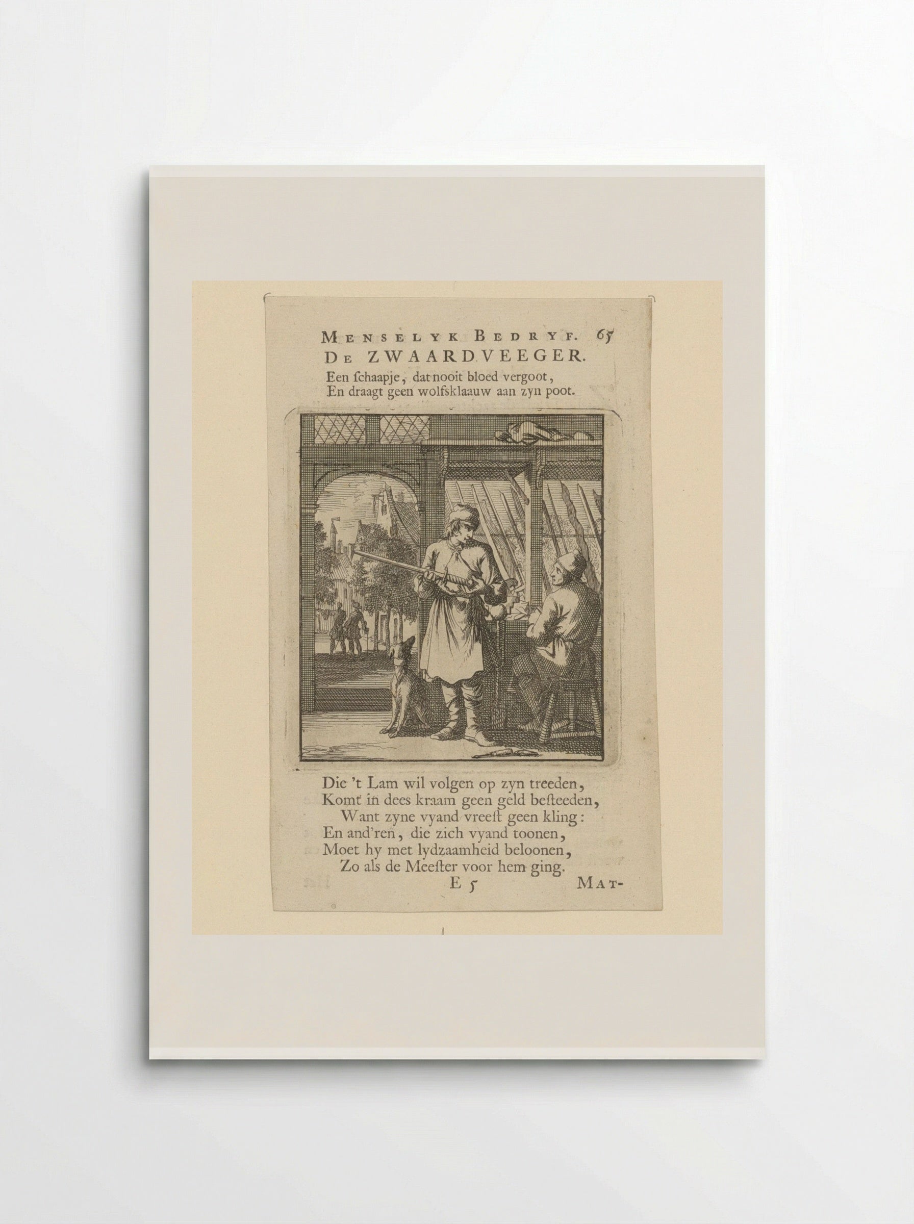 De Zwaardveger - Cornelis van der Sys - Poster