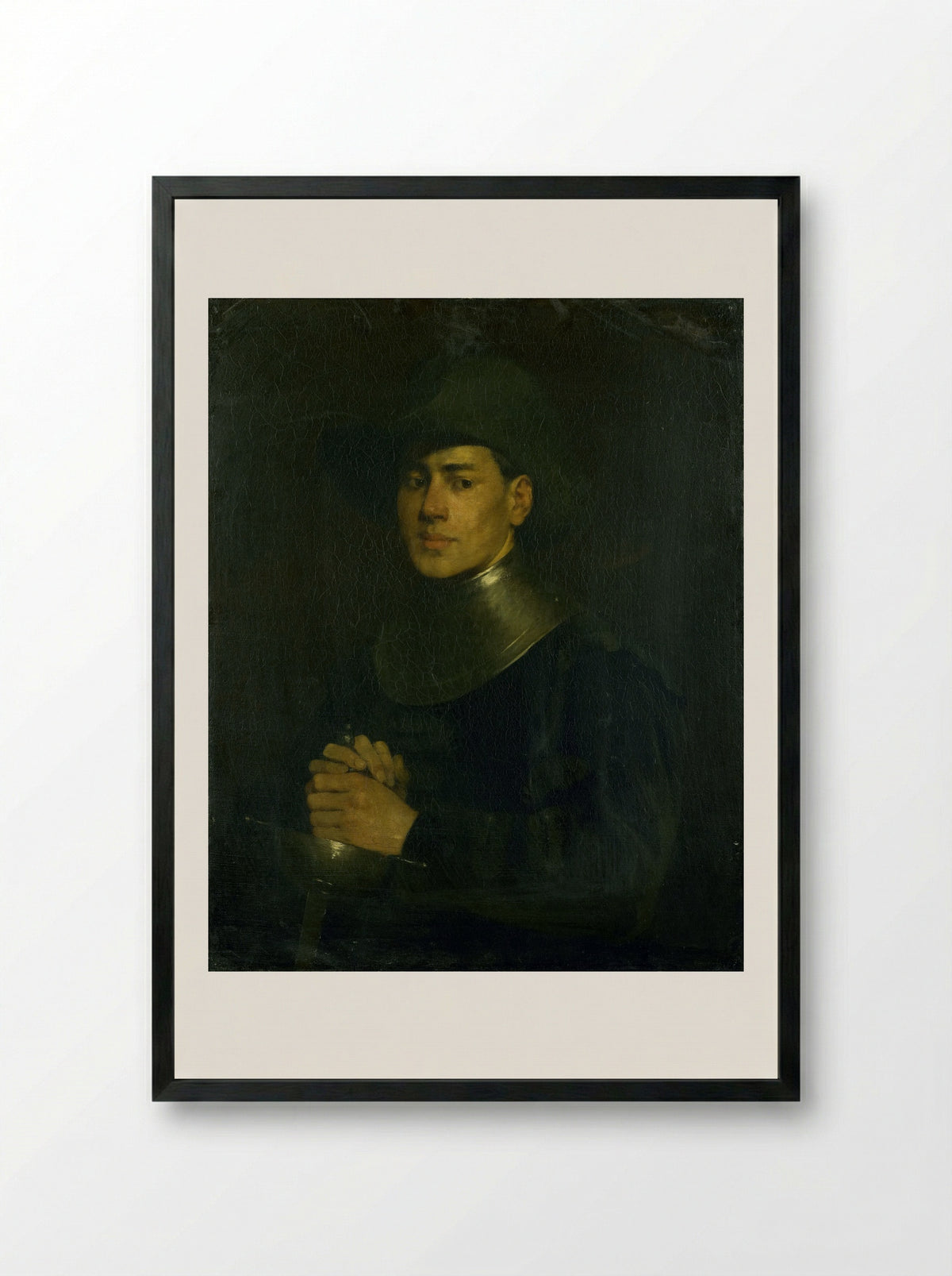 De cavalier - Louis Mettling - Framed Print Black