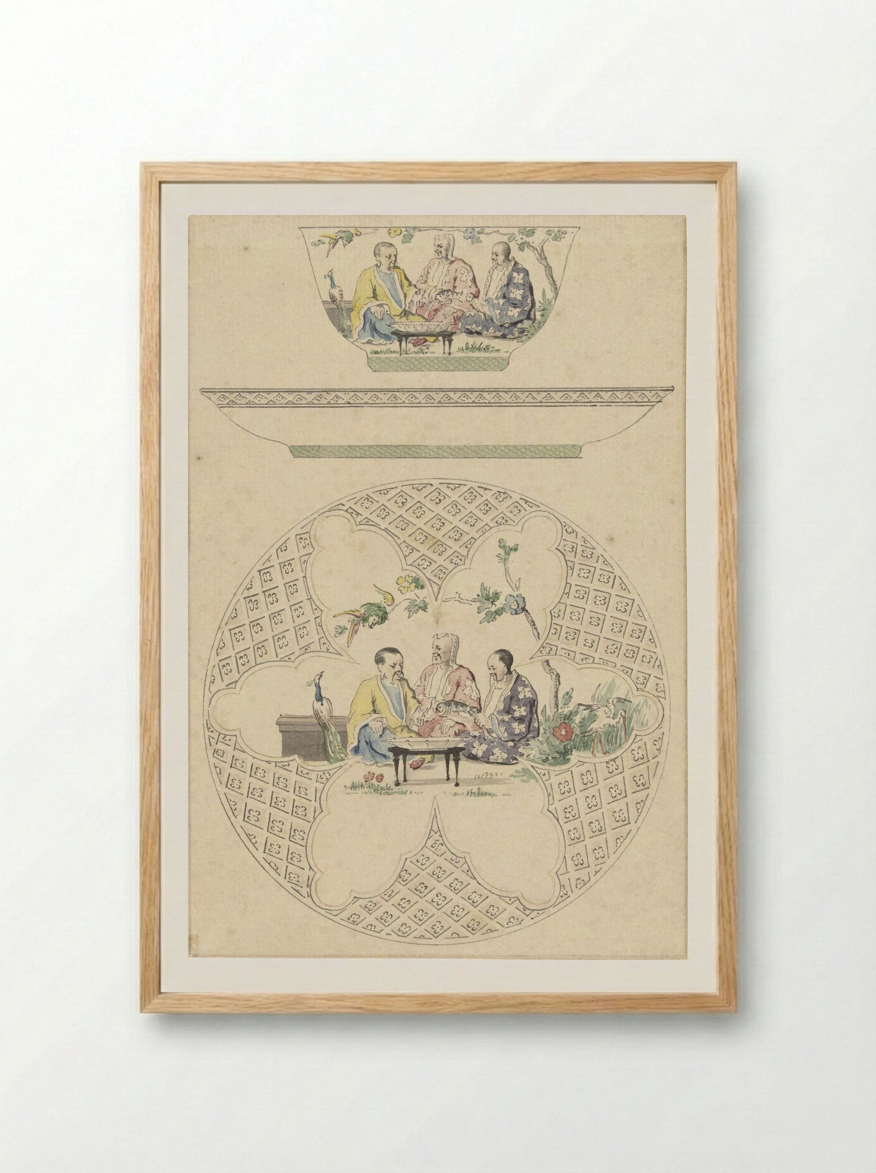 De doktersvisite aan de keizer - Cornelis Pronk - Framed Print Wood