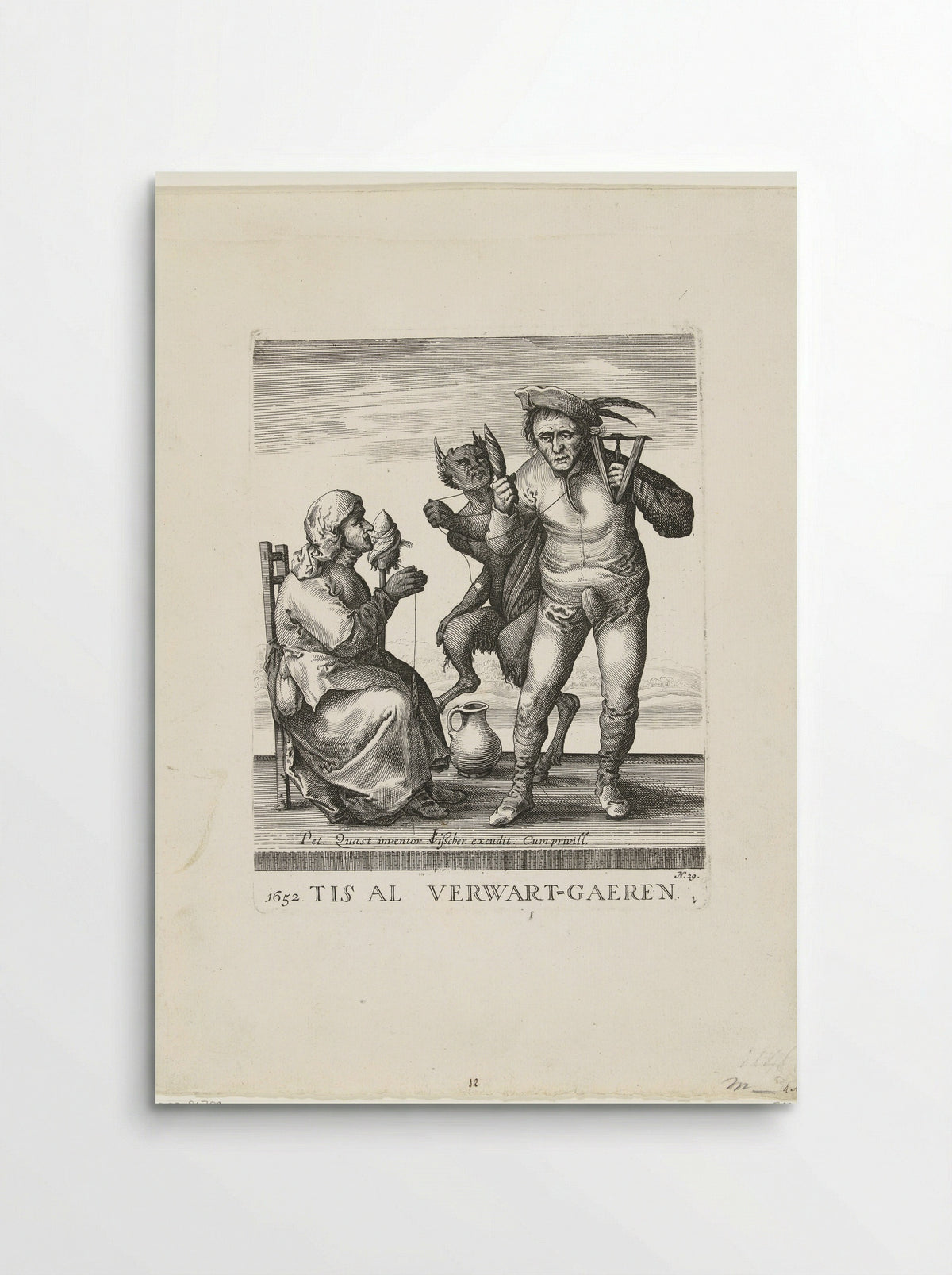 De duivel verwart het garen - Pieter Jansz. Quast - Poster