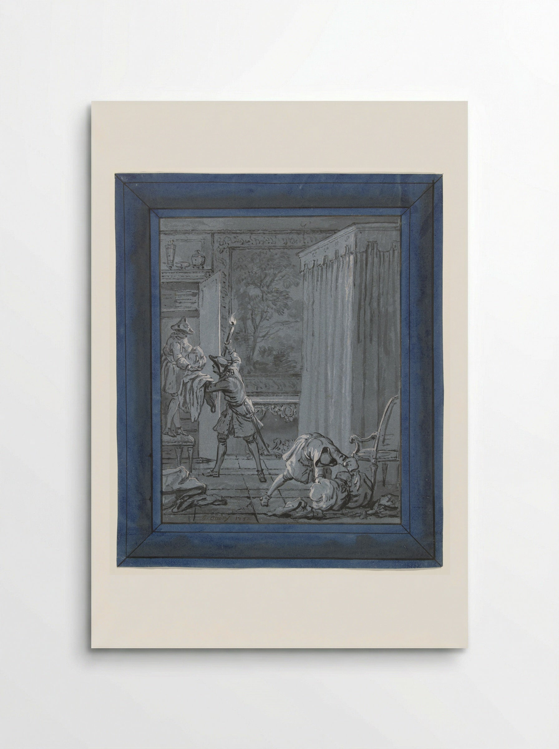 De echtgenoot, de vrouw en de dief / Le Mari, la Femme et le Voleur - Jean-Baptiste Oudry - Poster