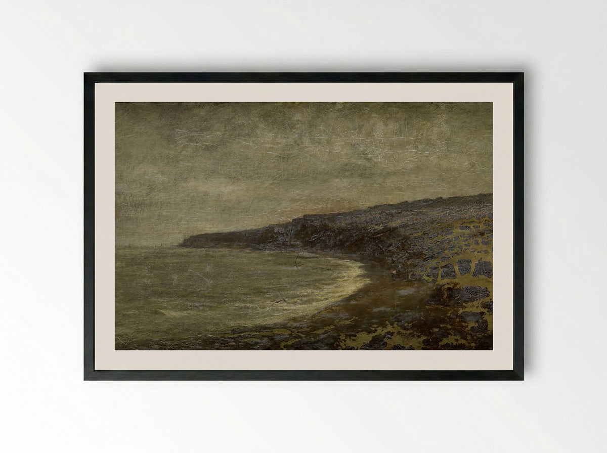 De eenzame baai - Arthur Hawksley - Framed Print Black