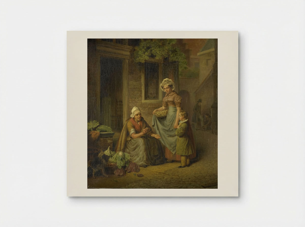 De groentevrouw (The Vegetable Seller) - Lambertus Johannes Hansen - Poster