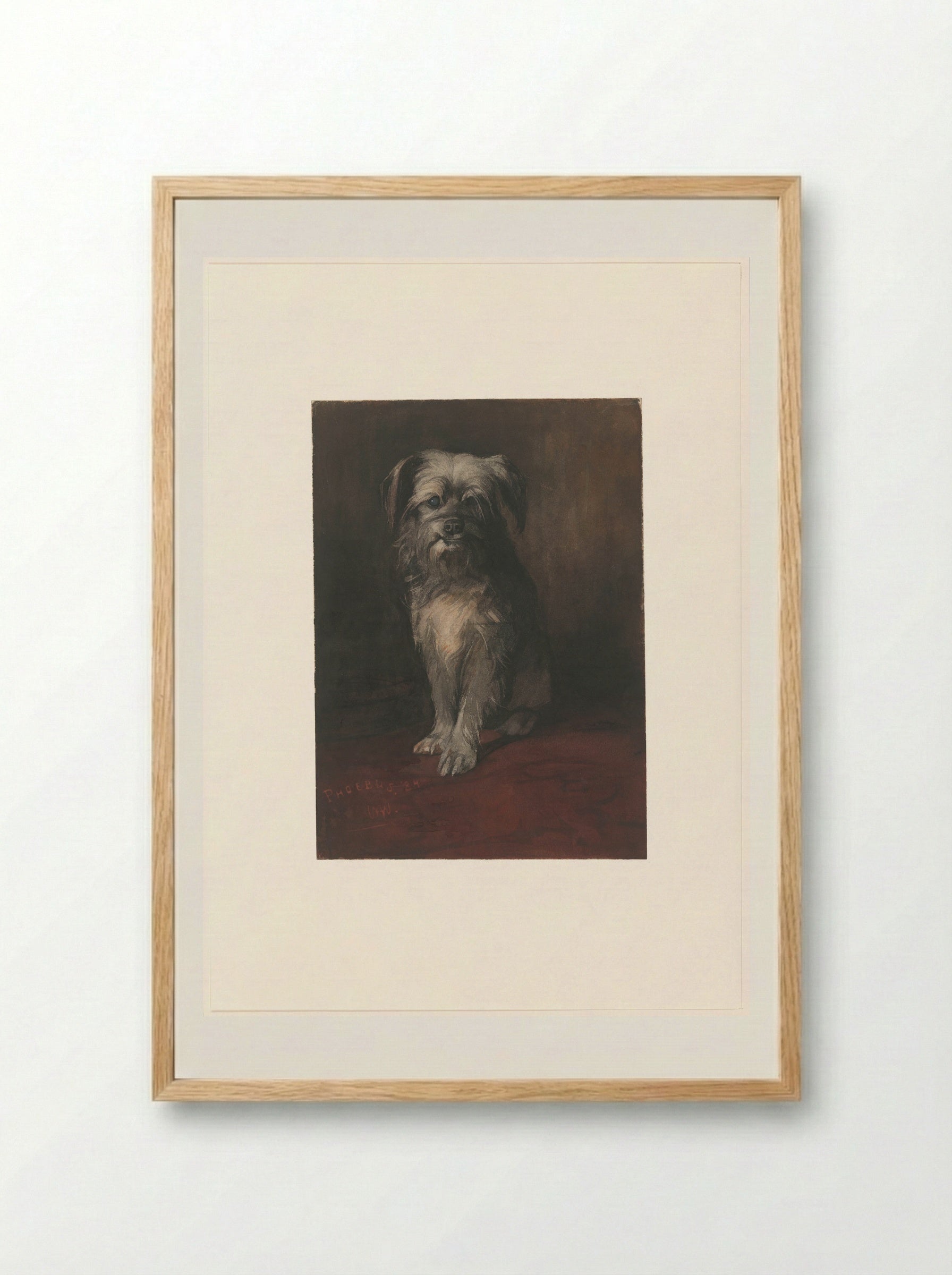 De hond Phoebus - Willem Witsen - Framed Print Wood