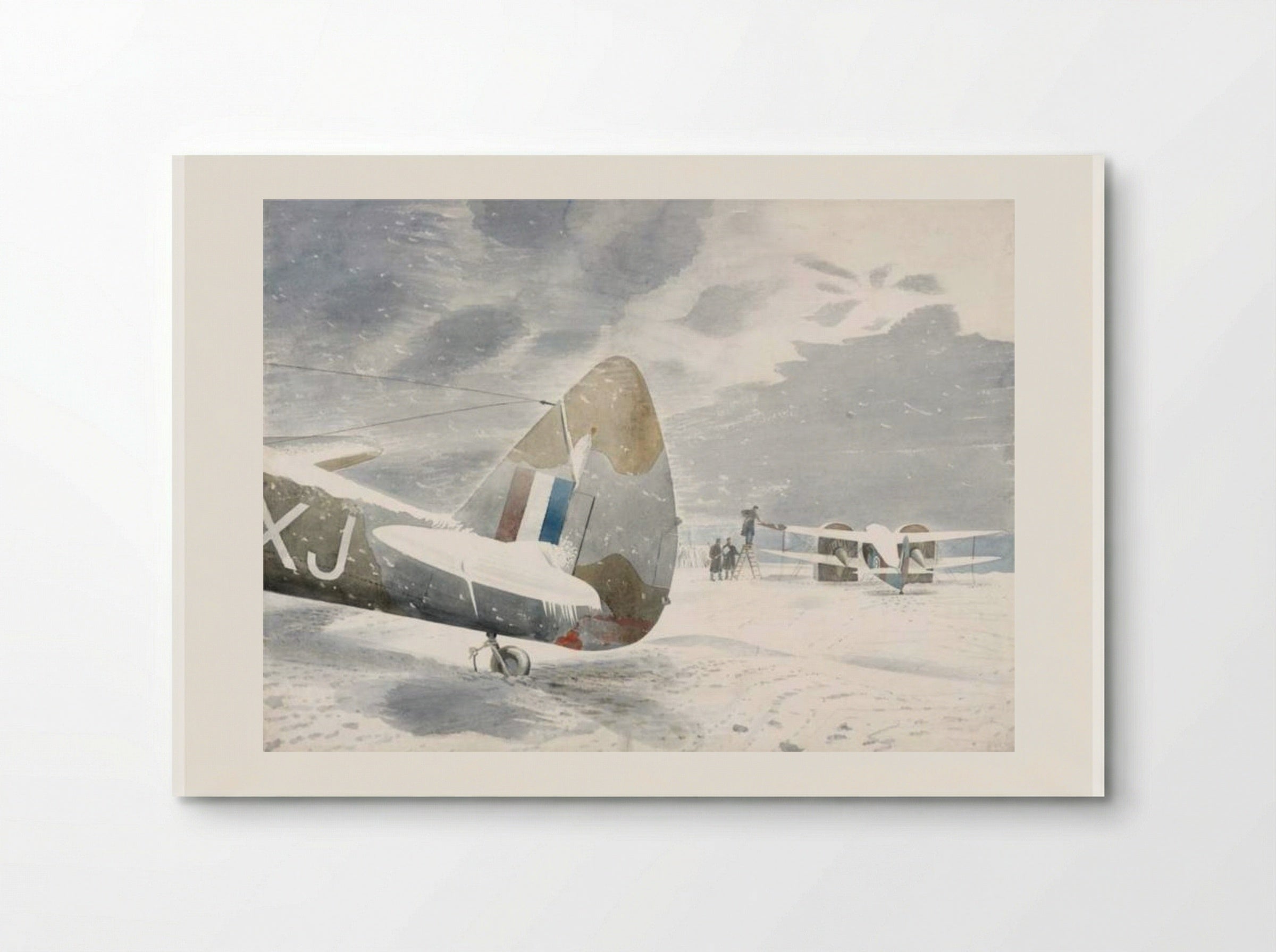 De-icing Aircraft - Eric Ravilious - Poster