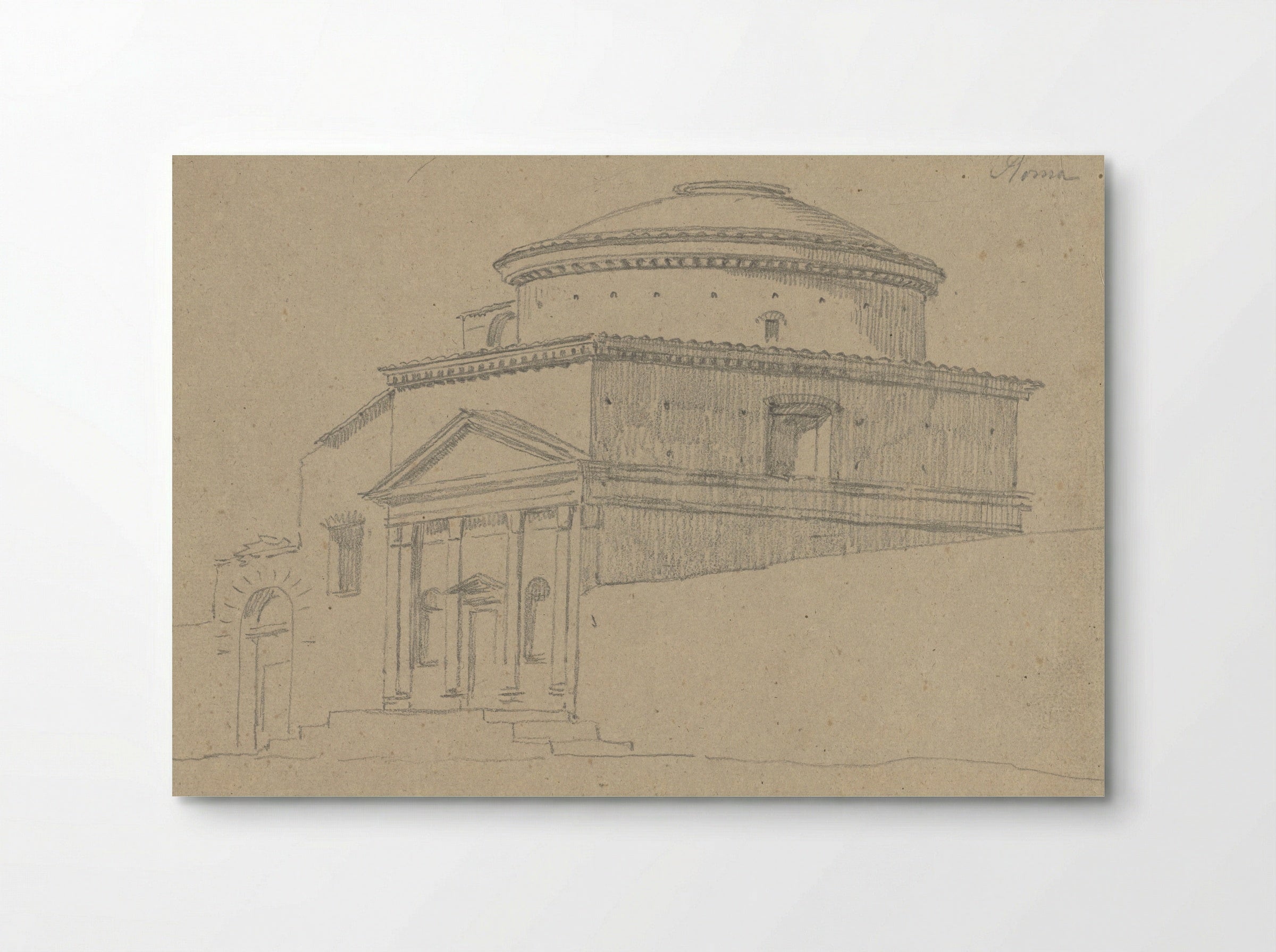 De kerk Sant'Andrea in Via Flaminia, Rome - Hendrik Voogd - Poster
