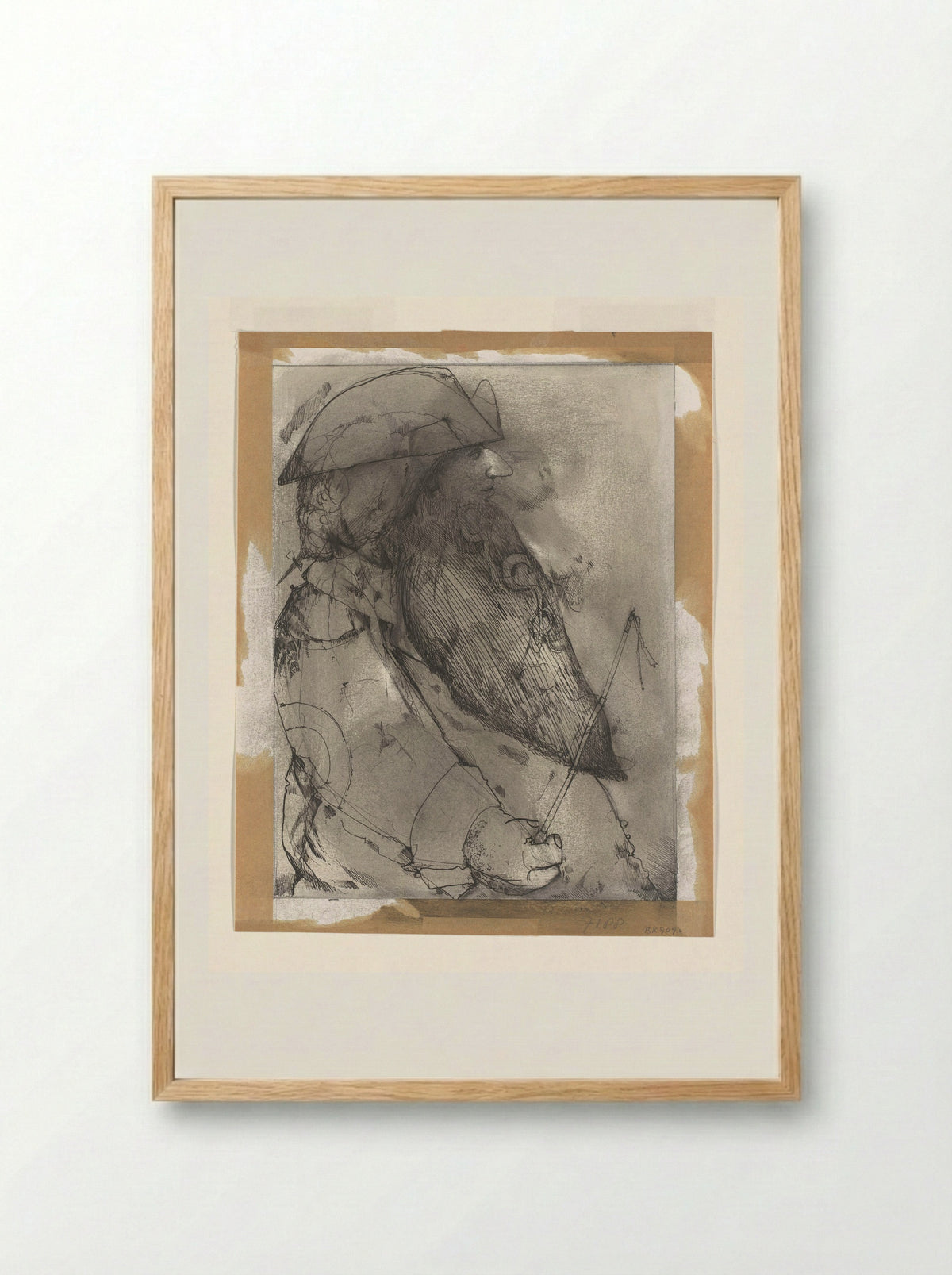 De koetsier - Dirkje Kuik - Framed Print Wood
