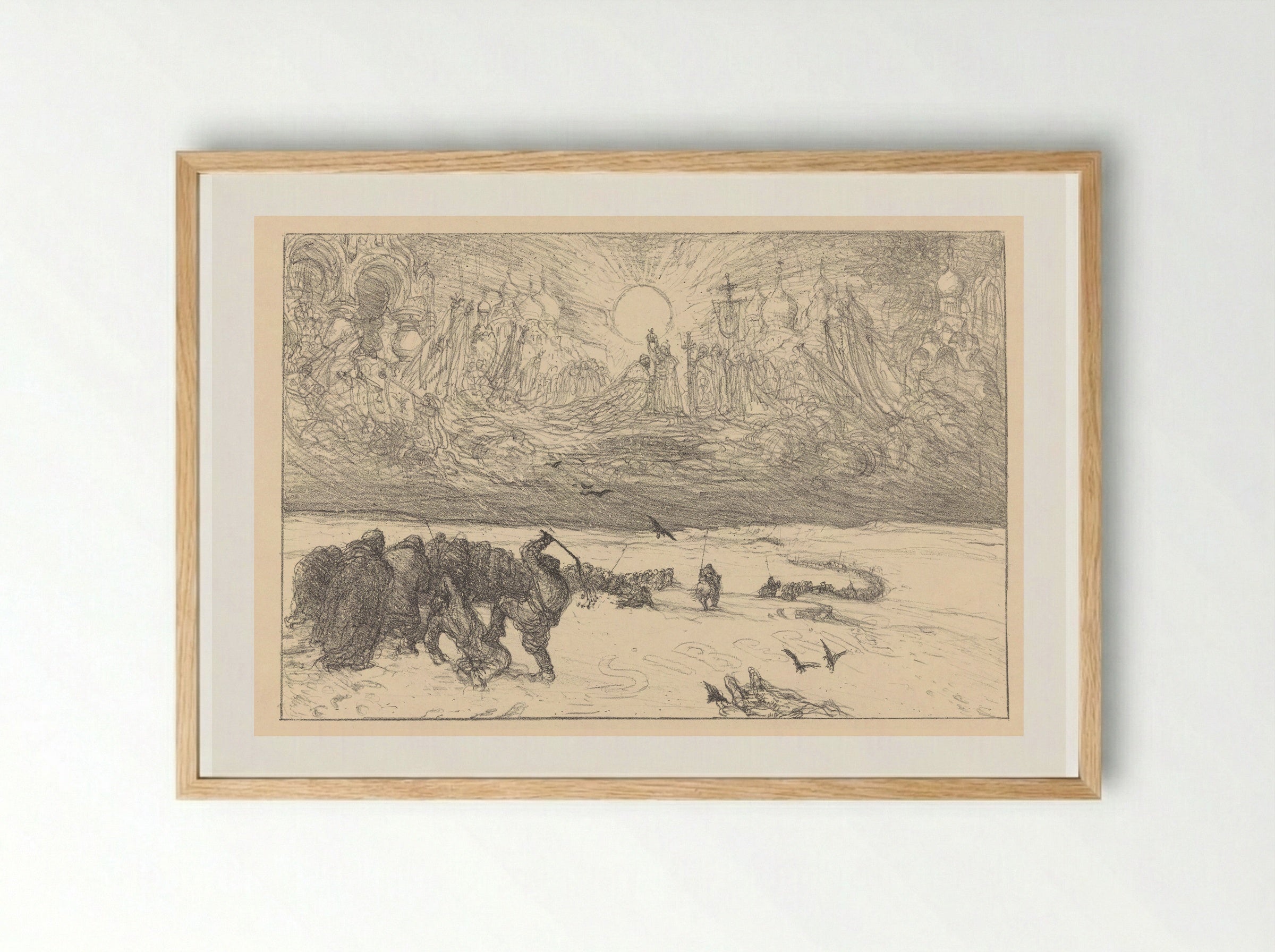 De kroning van den czar - Marius Bauer - Framed Print Wood