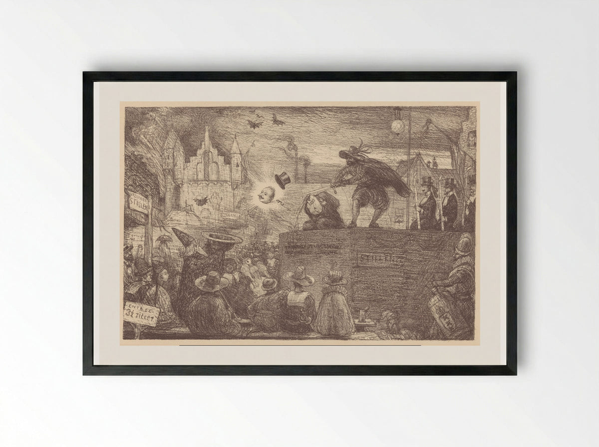 De laatste klucht in Oud-Hollandt - Marius Bauer - Framed Print Black