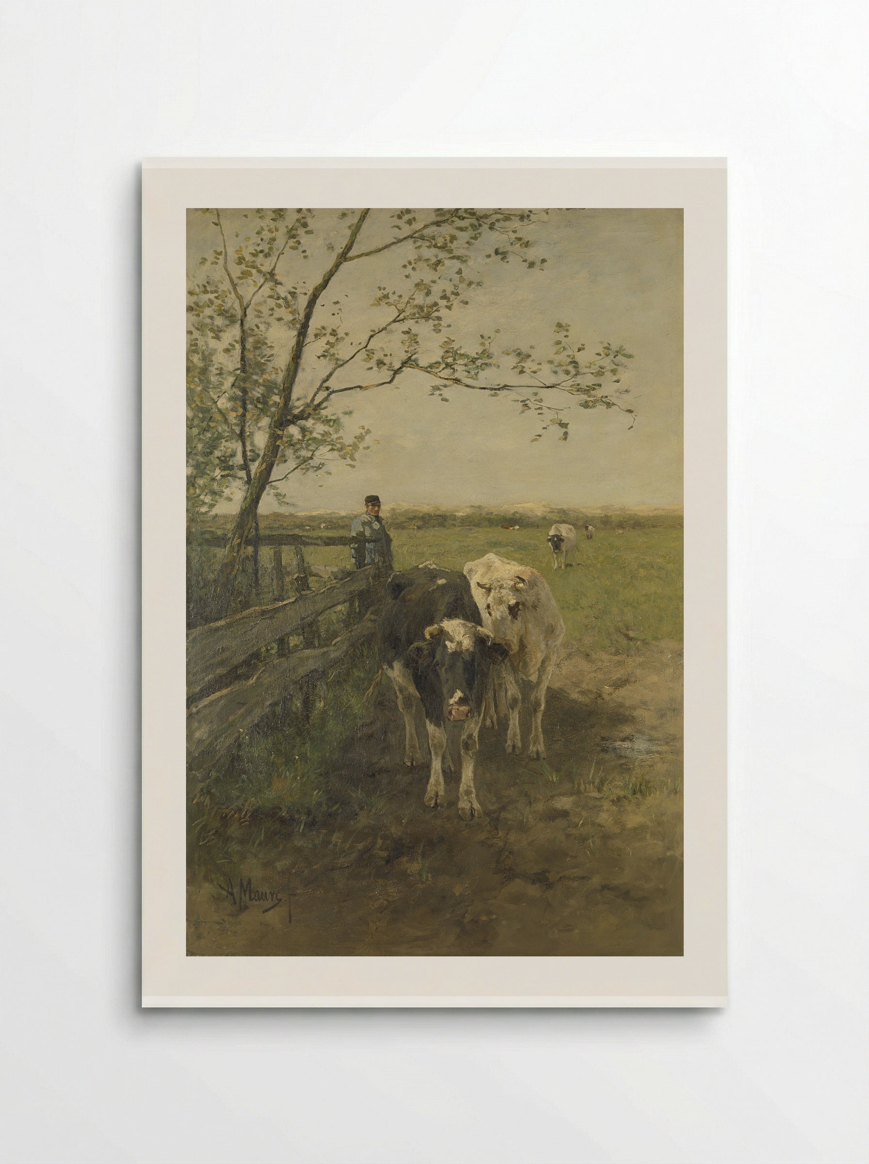 De melkbocht - Anton Mauve - Poster
