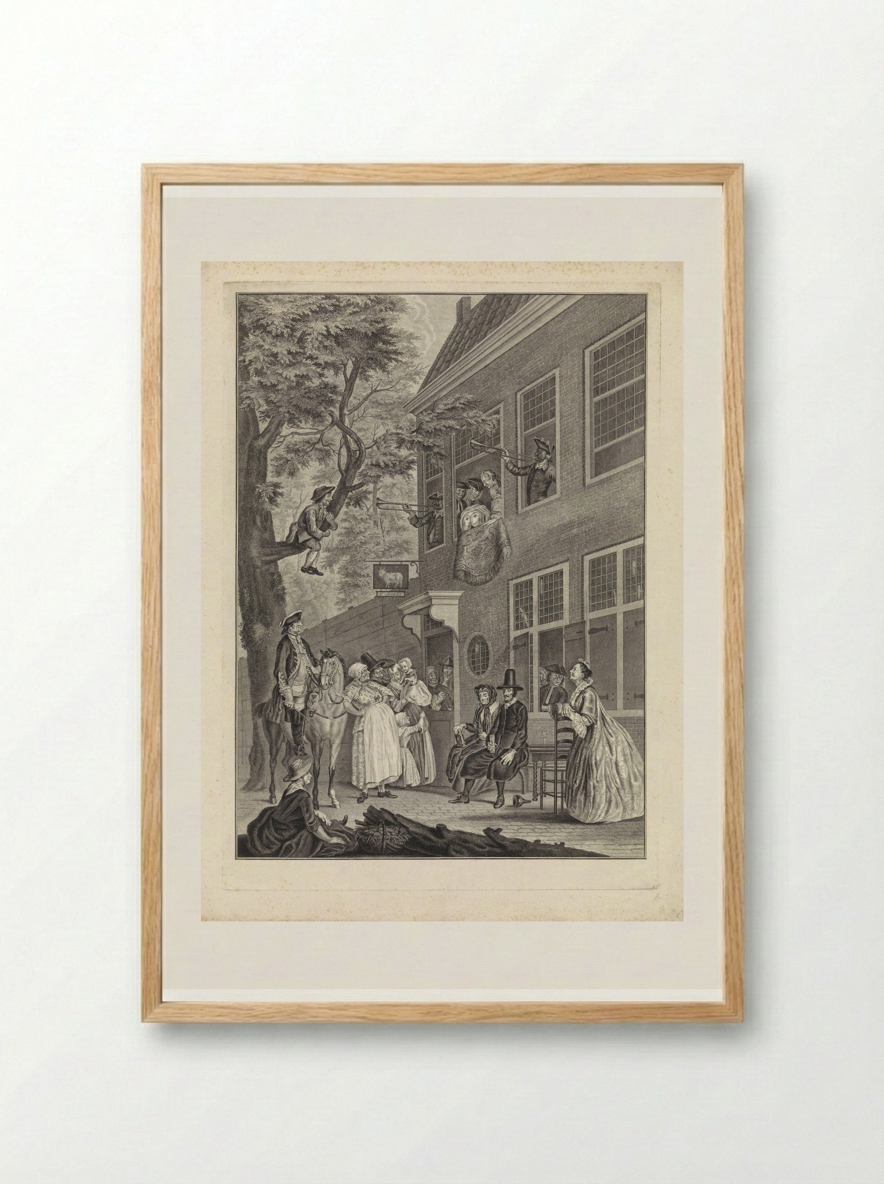 De misleyden - Abraham Delfos - Framed Print Wood
