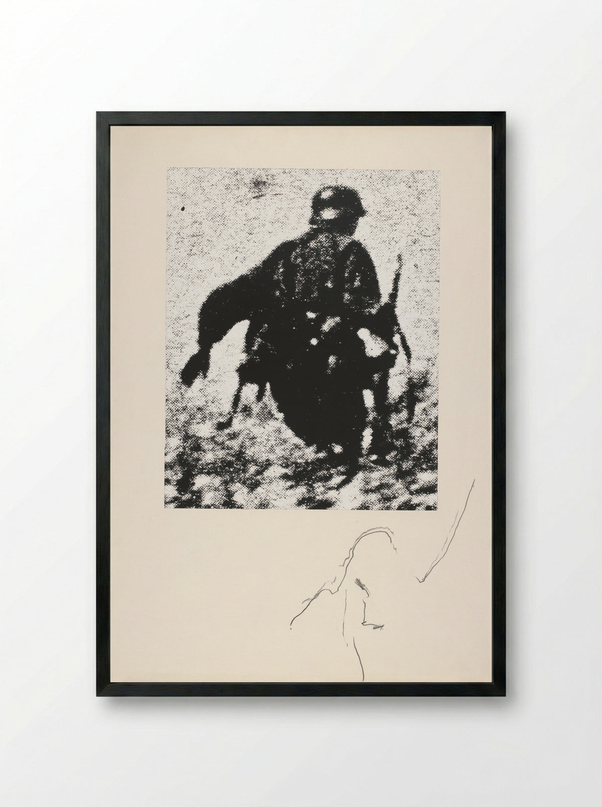 De onbekende soldaat - Armando - Framed Print Black