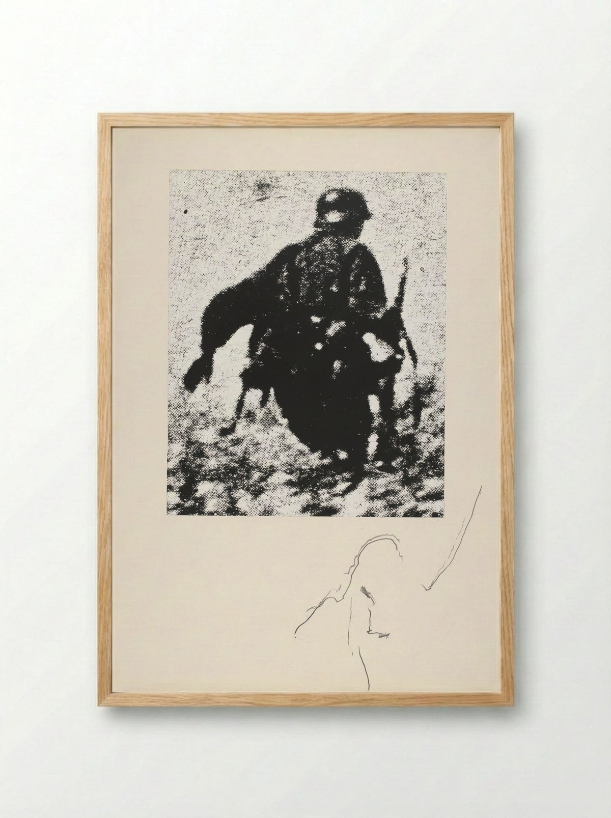 De onbekende soldaat - Armando - Framed Print Wood