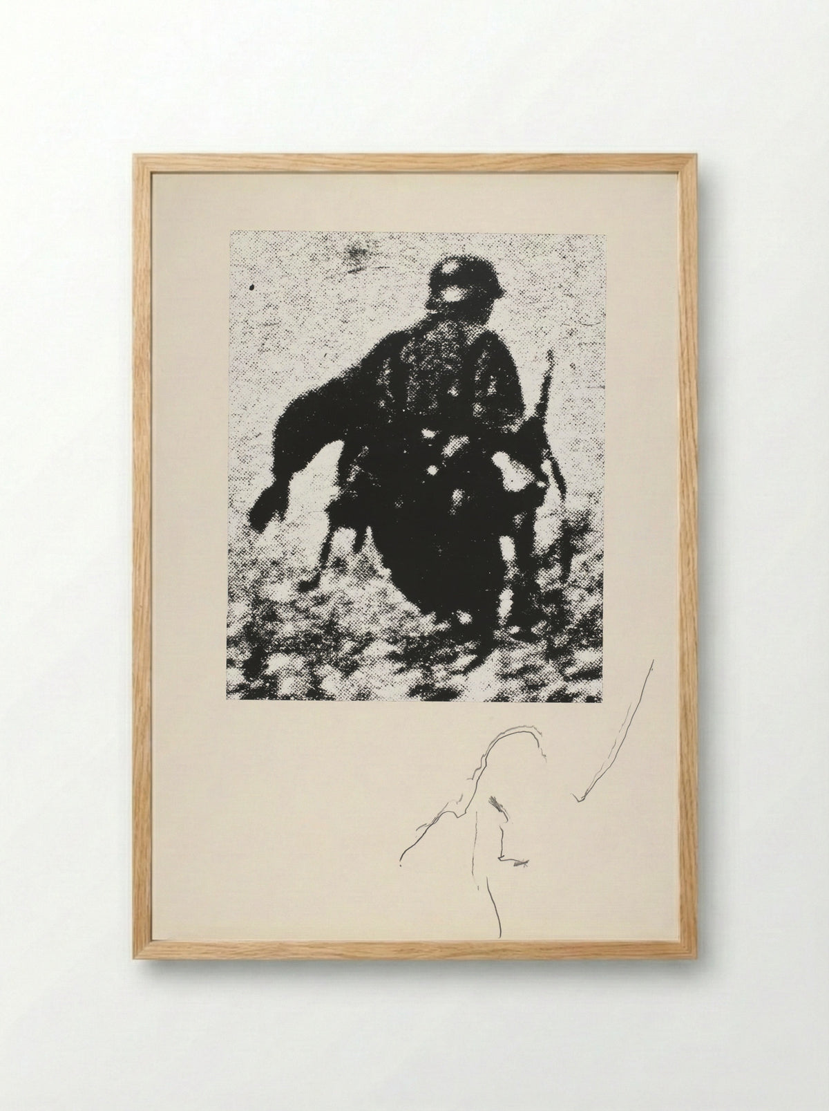 De onbekende soldaat - Armando - Framed Print Wood
