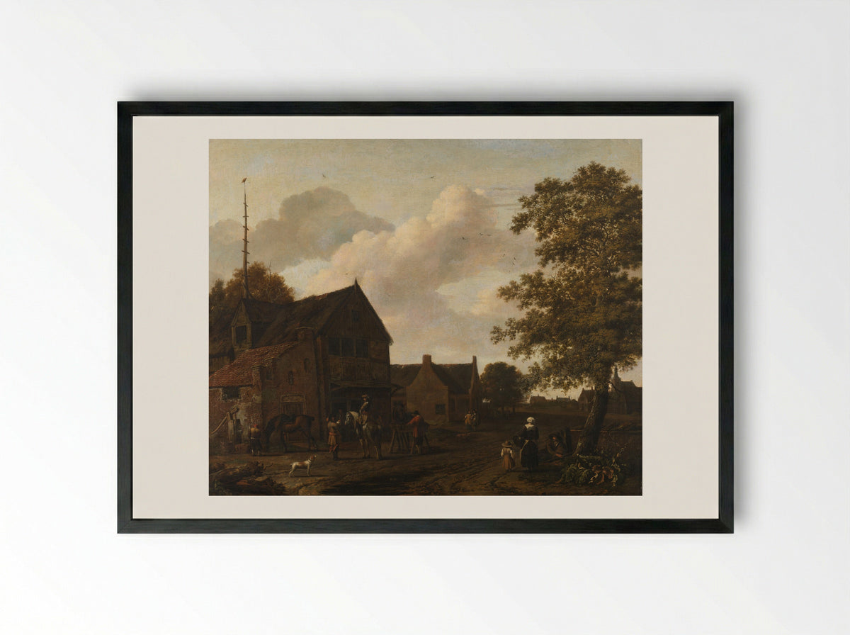 De pleisterplaats - Emanuel Murant - Framed Print Black