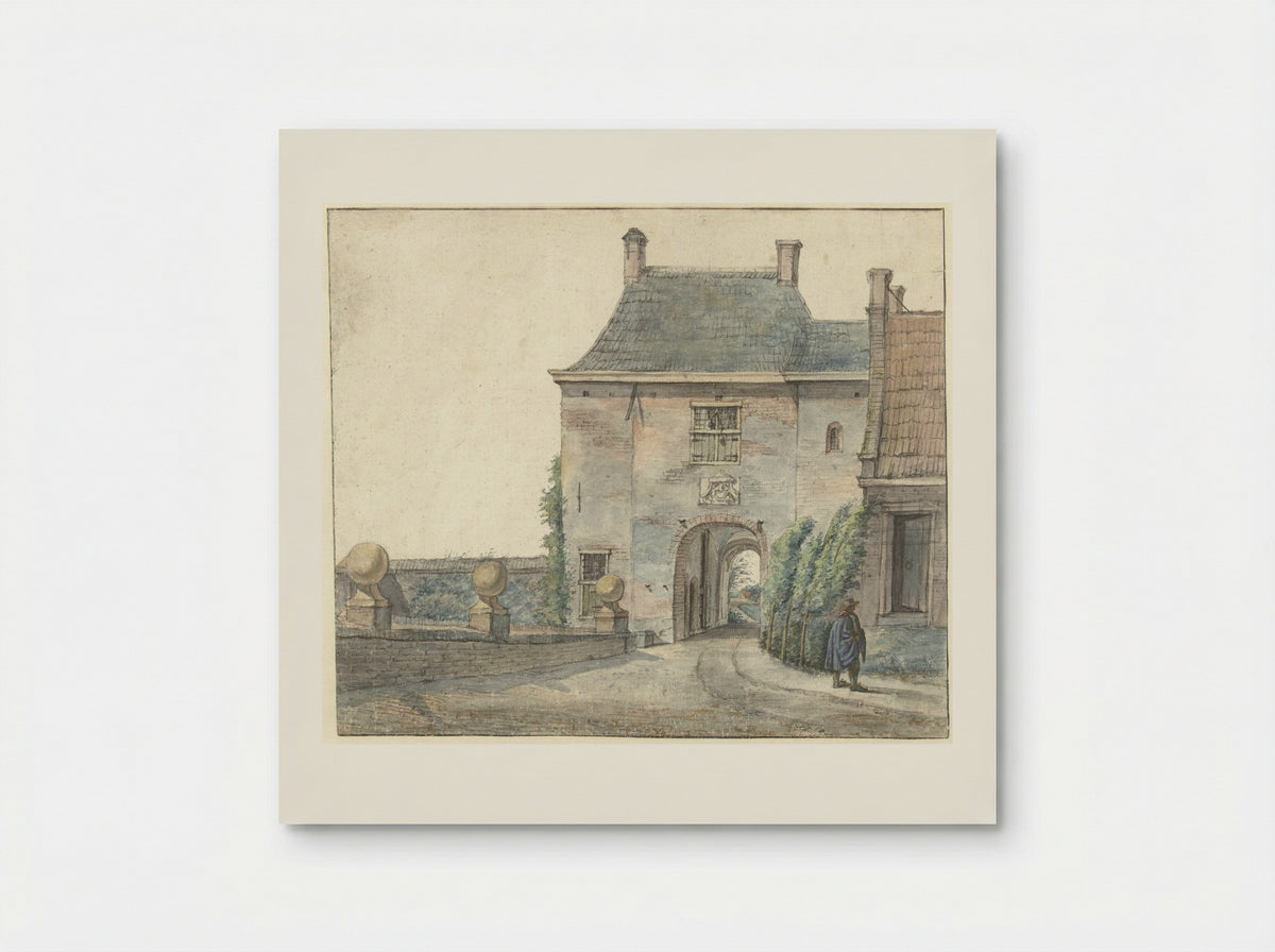 De poort van het kasteel van Heemstede - Gerrit Lamberts - Poster