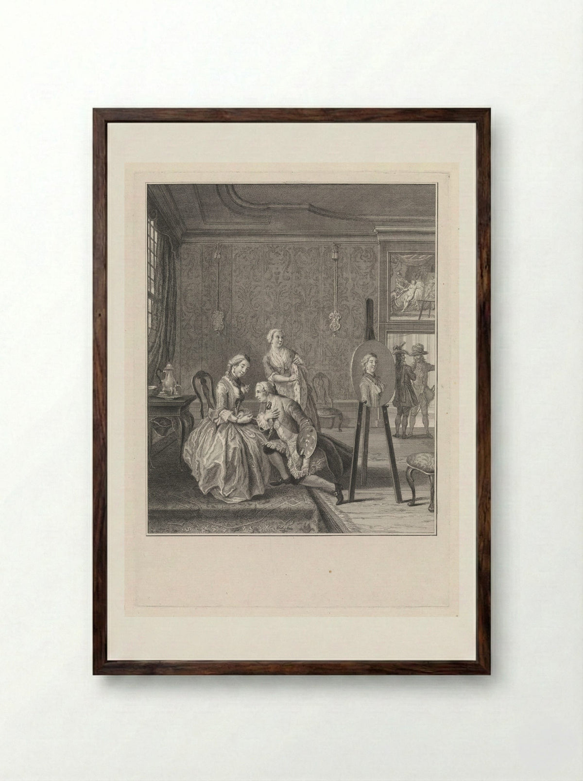 De schilder door liefde - Pieter Tanjé - Framed Print Dark Wood