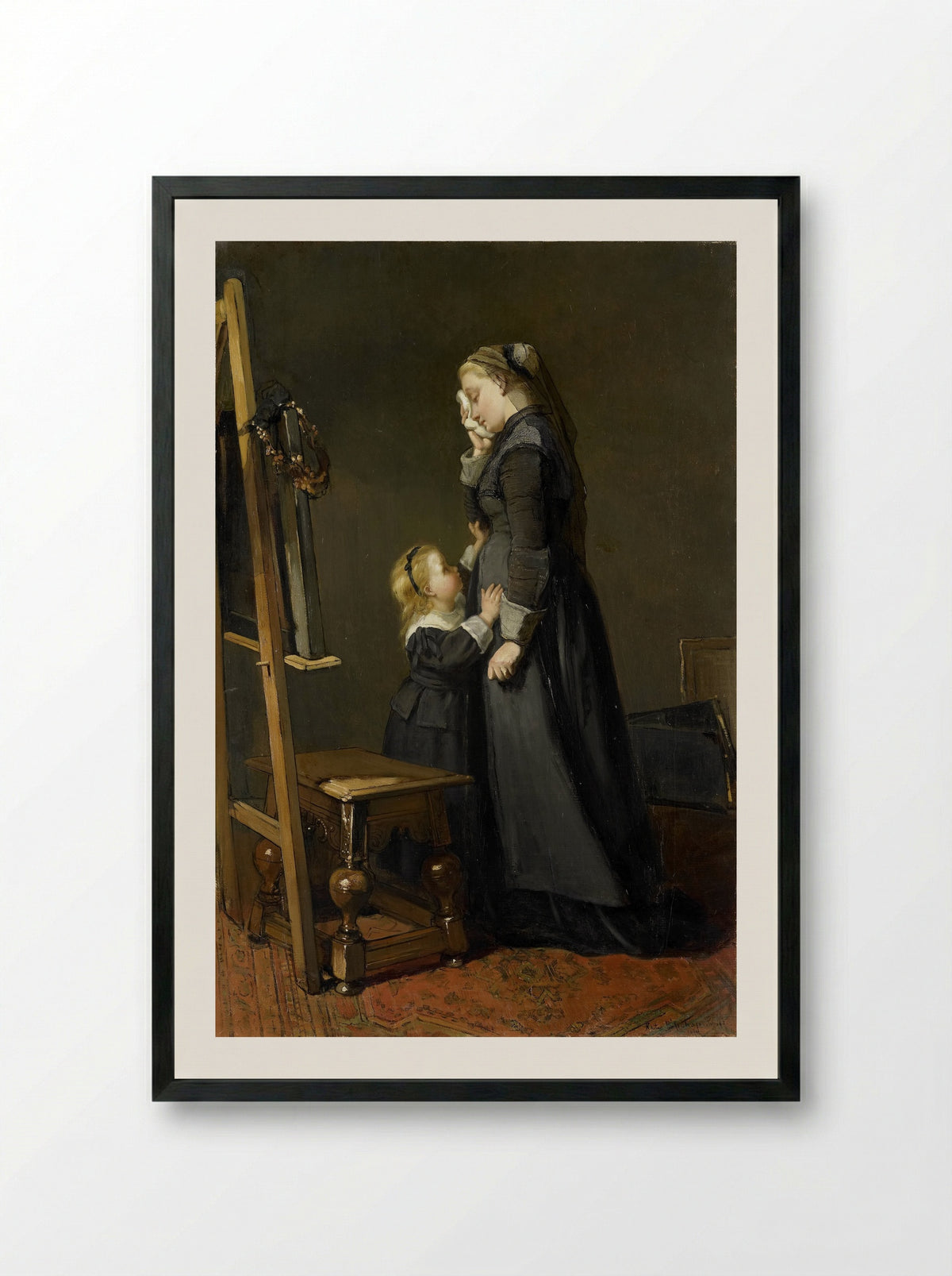 De schildersweduwe - Kate Bisschop-Swift - Framed Print Black