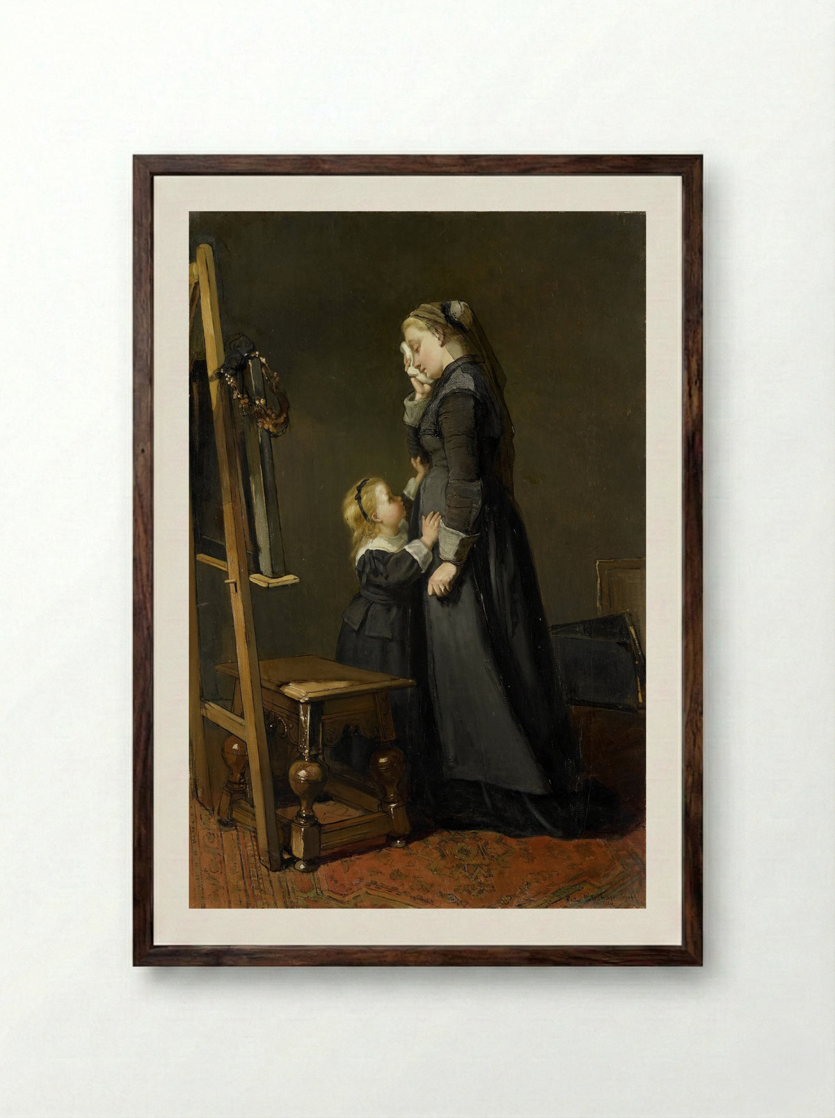 De schildersweduwe - Kate Bisschop-Swift - Framed Print Dark Wood