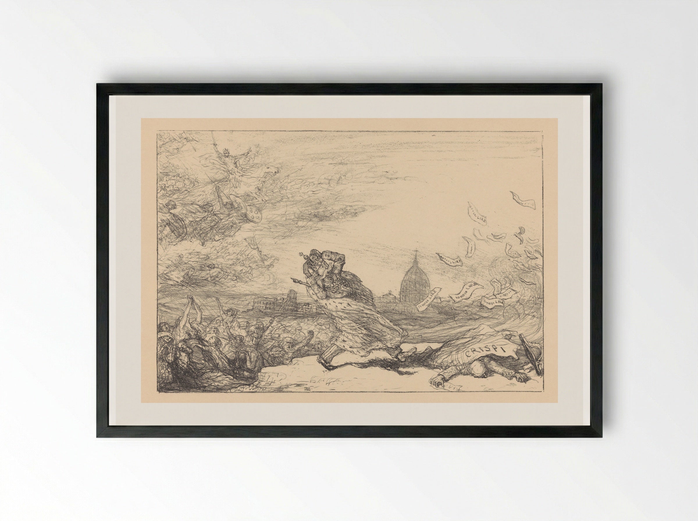 De sirocco waait - Marius Bauer - Framed Print Black