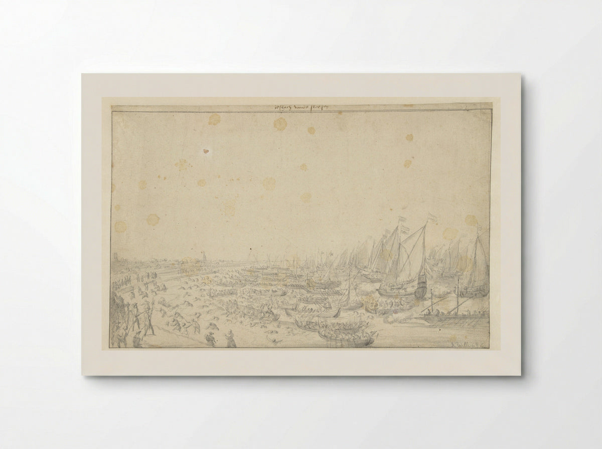 De slag op het Slaak - Abraham Willaerts - Poster