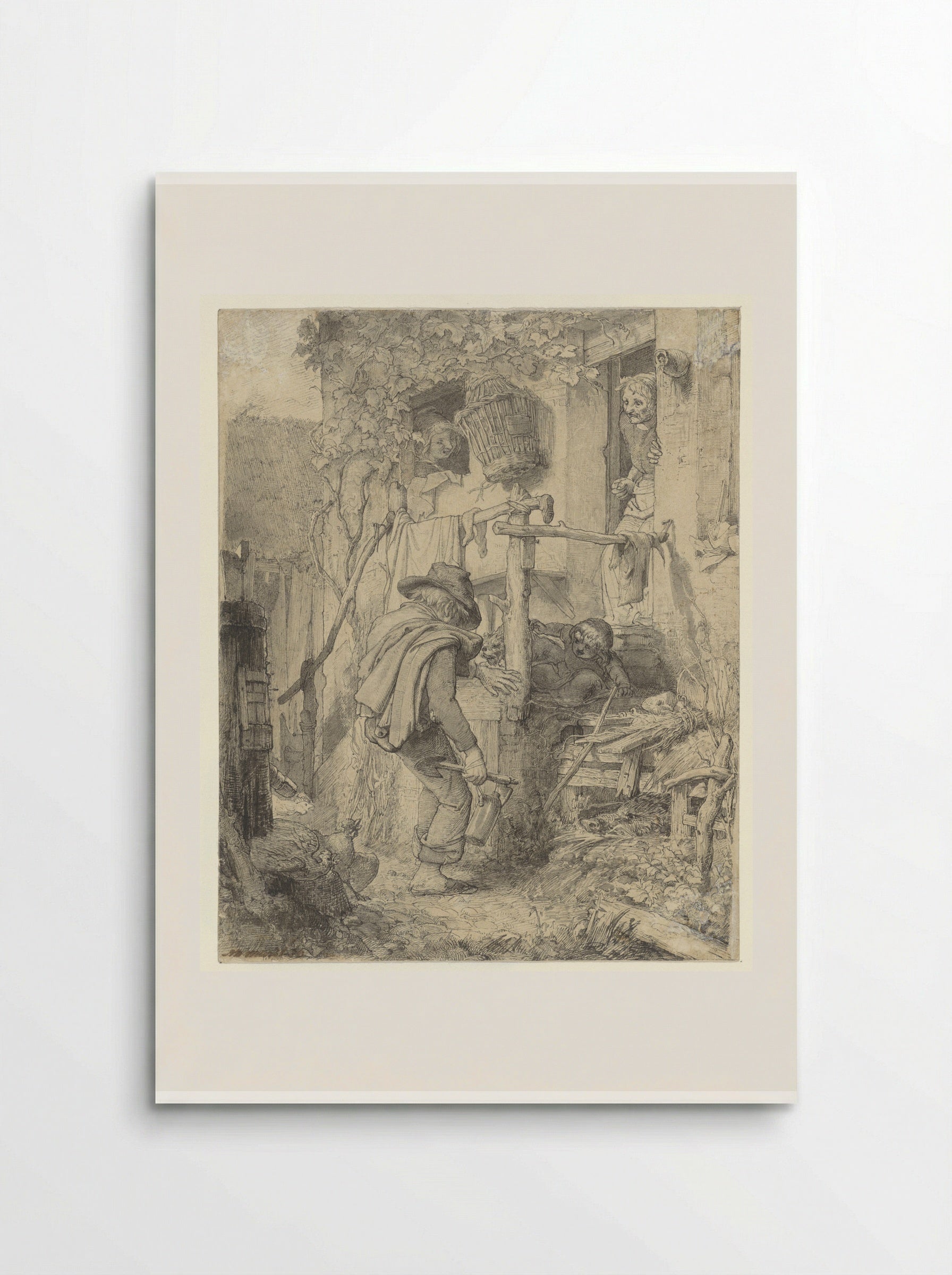 De thuiskomst van een dronken man - Matthijs Maris - Poster