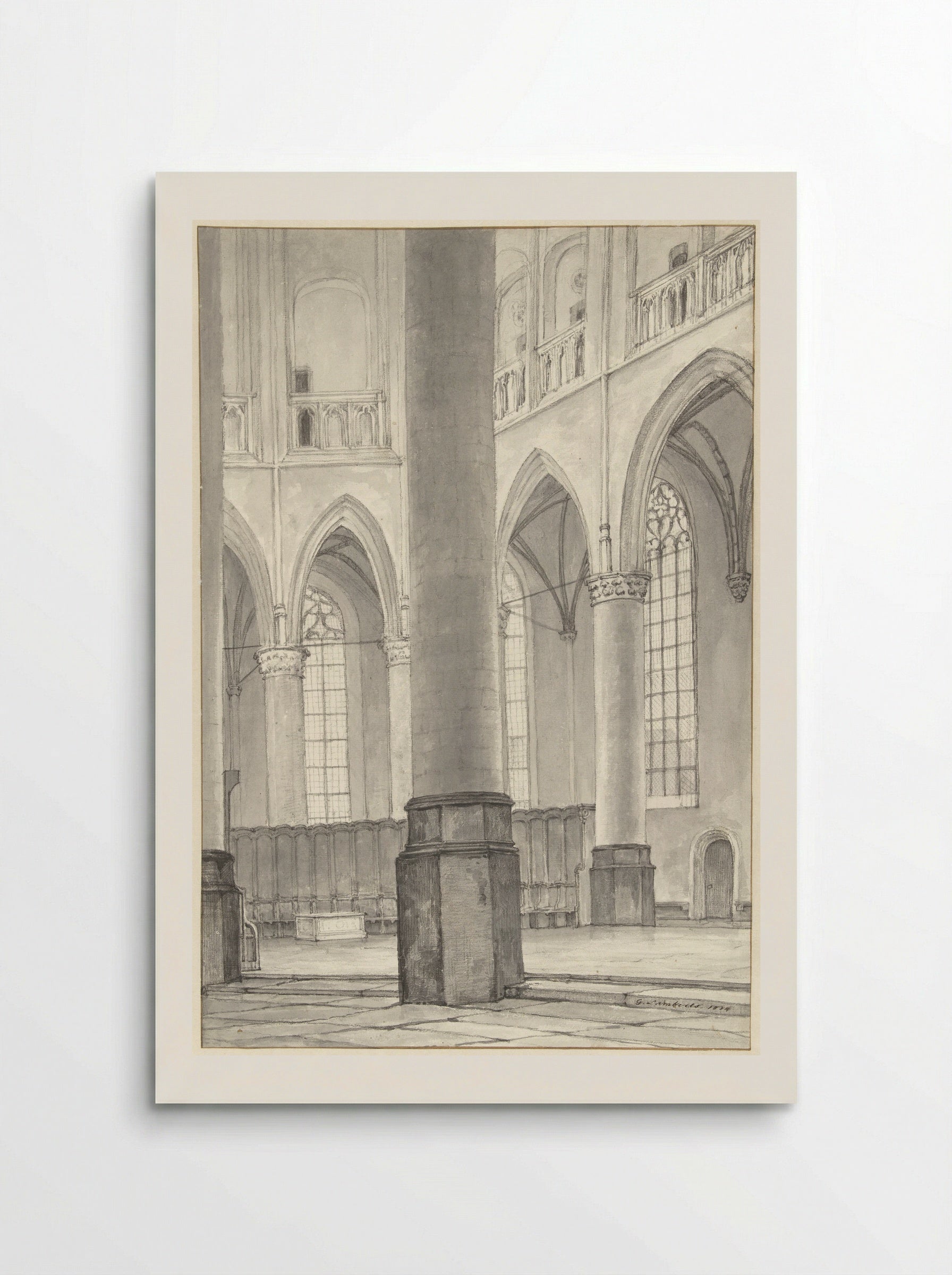 De tombe van Floris V in de Grote Kerk te Alkmaar - Gerrit Lamberts - Poster