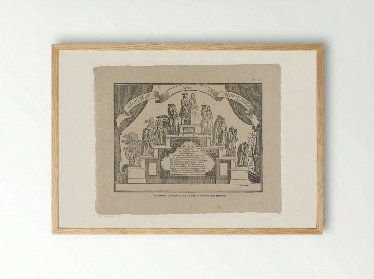 De trap des ouderdoms - Jacobus Wendel - Framed Print Wood