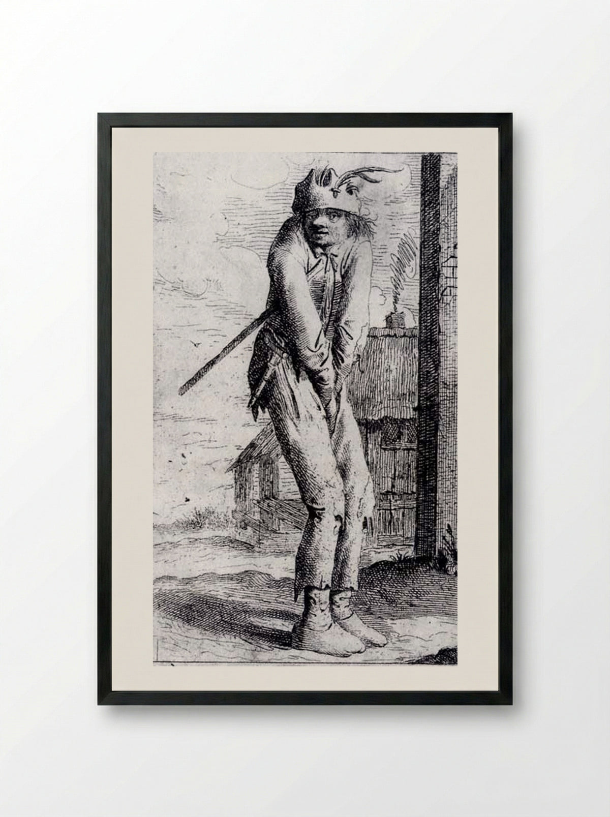 De vagebond - Aert van Waes - Framed Print Black