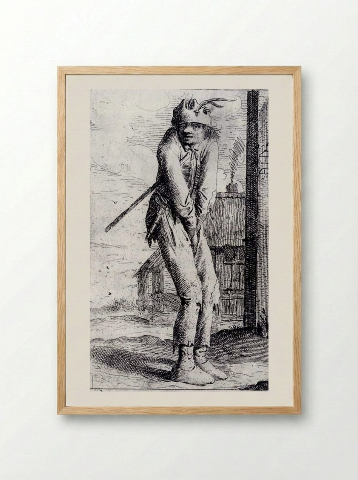 De vagebond - Aert van Waes - Framed Print Wood