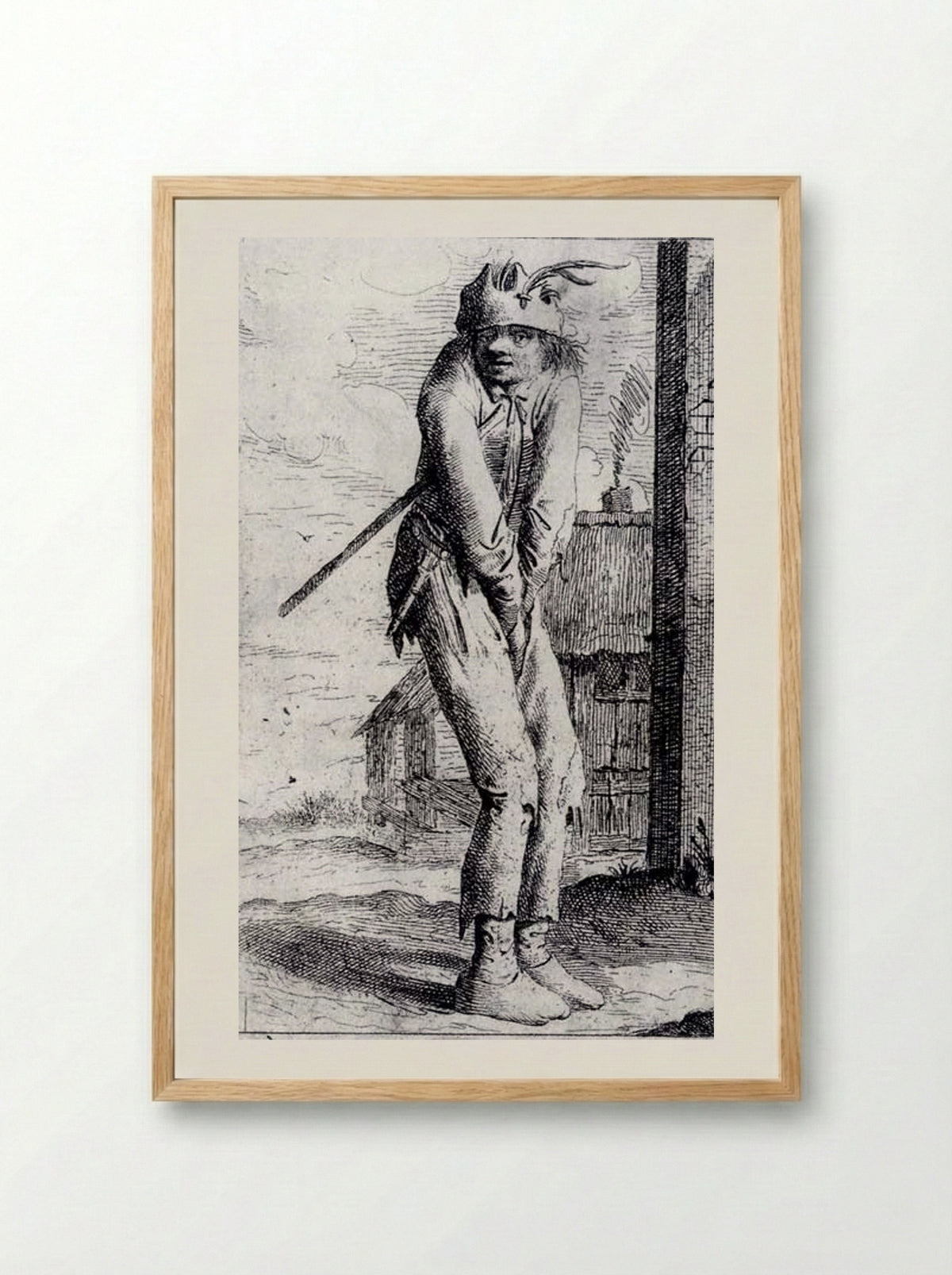 De vagebond - Aert van Waes - Framed Print Wood