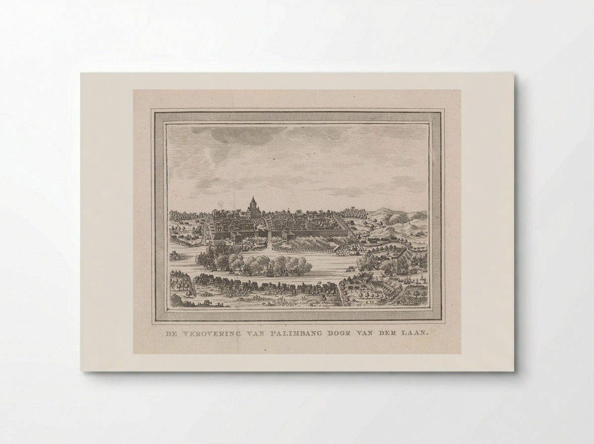 De verovering van de stad Palembang in 1659 - Dirk de Jong - Poster