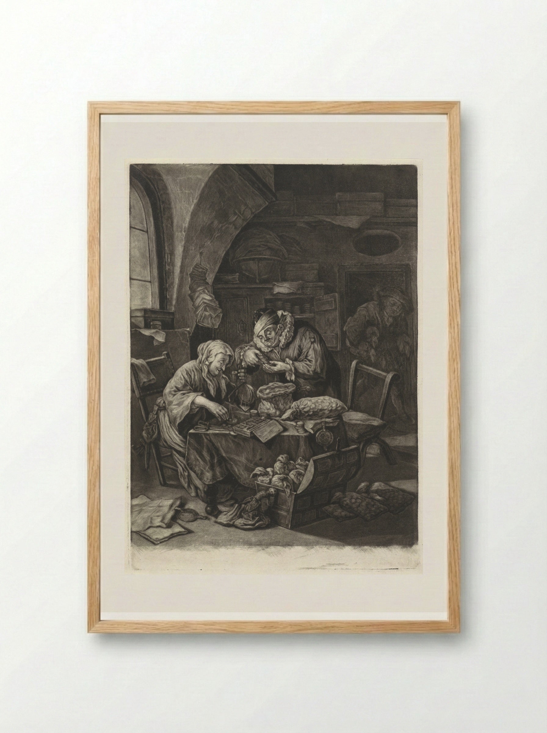 De volwassenheid - Cornelis Dusart - Framed Print Wood