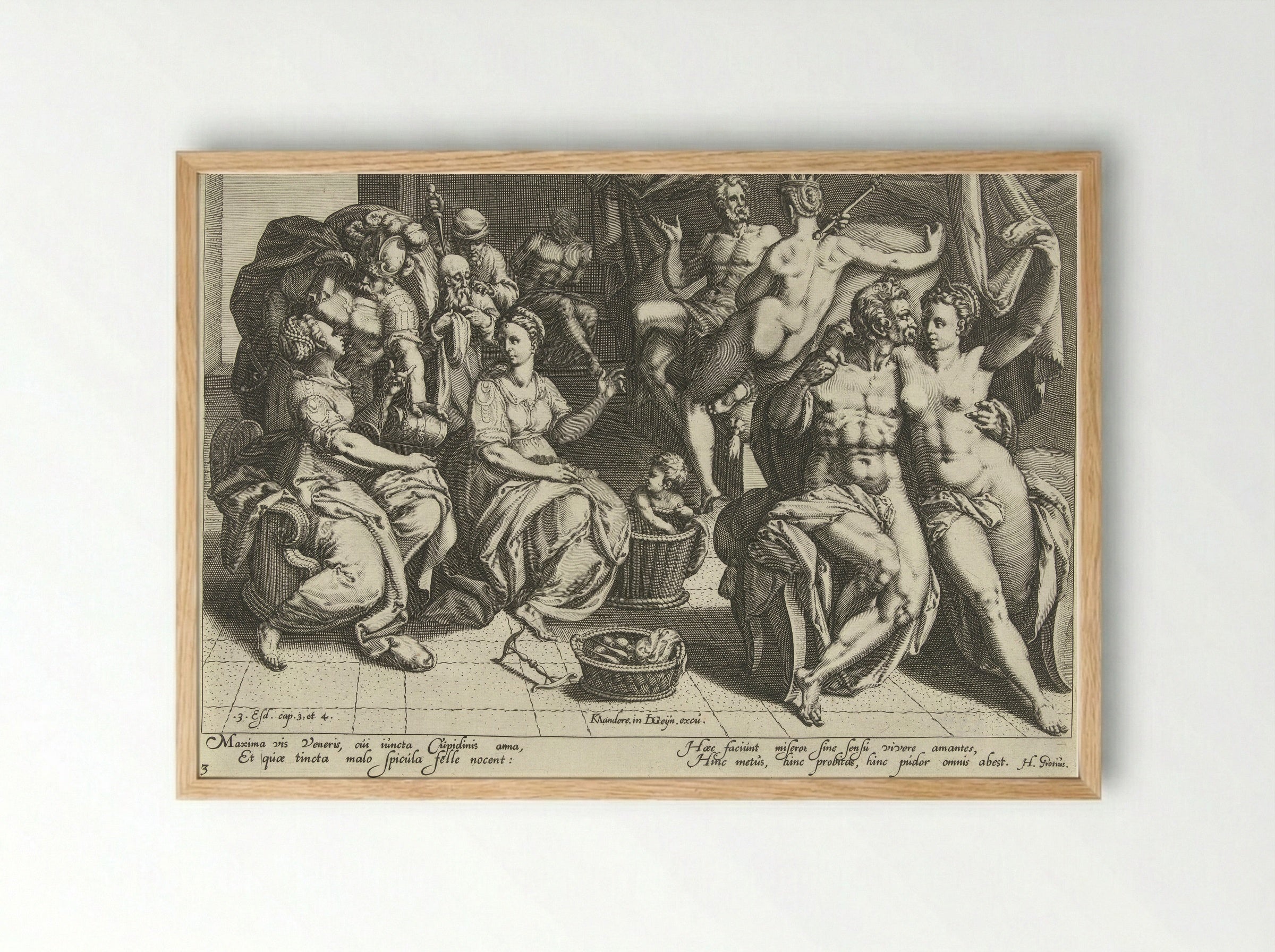 De vrouwen als heerser van de wereld - Zacharias Dolendo - Framed Print Wood