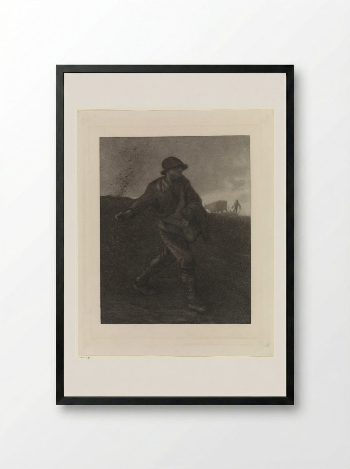 De zaaier, naar Millet - Matthijs Maris - Framed Print Black