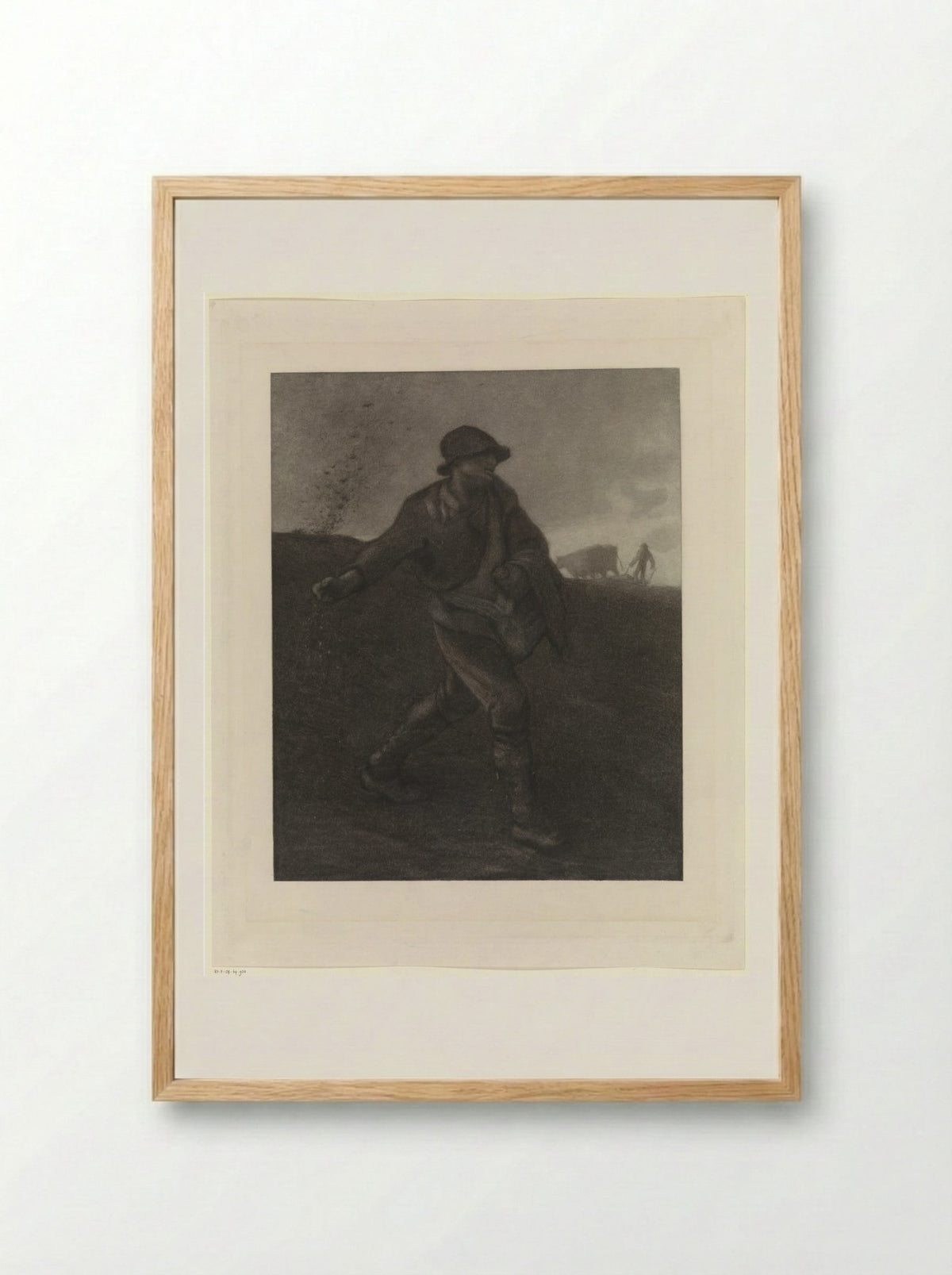 De zaaier, naar Millet - Matthijs Maris - Framed Print Wood