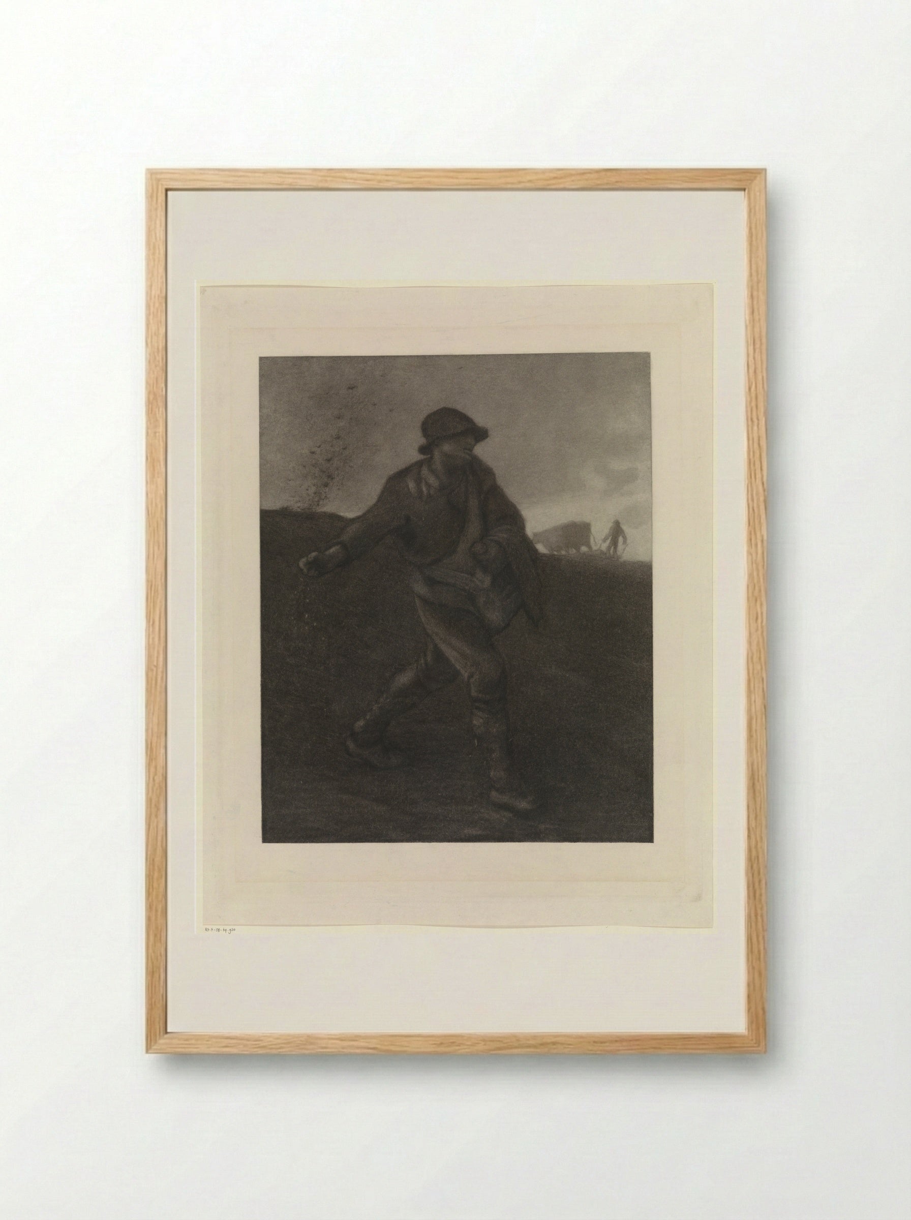 De zaaier, naar Millet - Matthijs Maris - Framed Print Wood