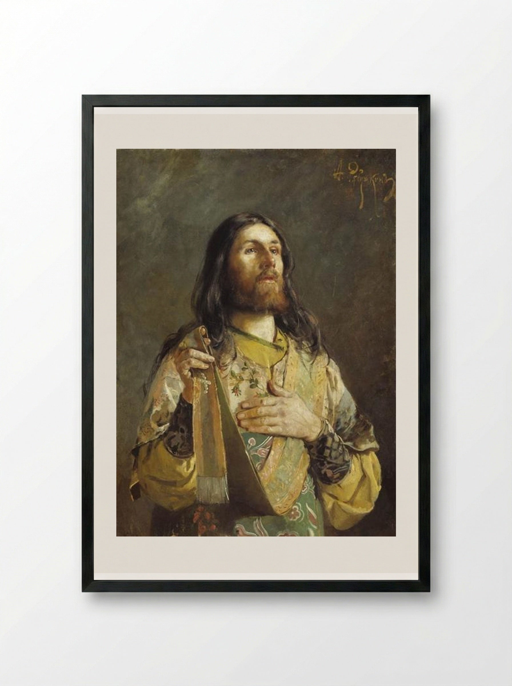 Deacon - Andrei Ryabushkin - Framed Print Black
