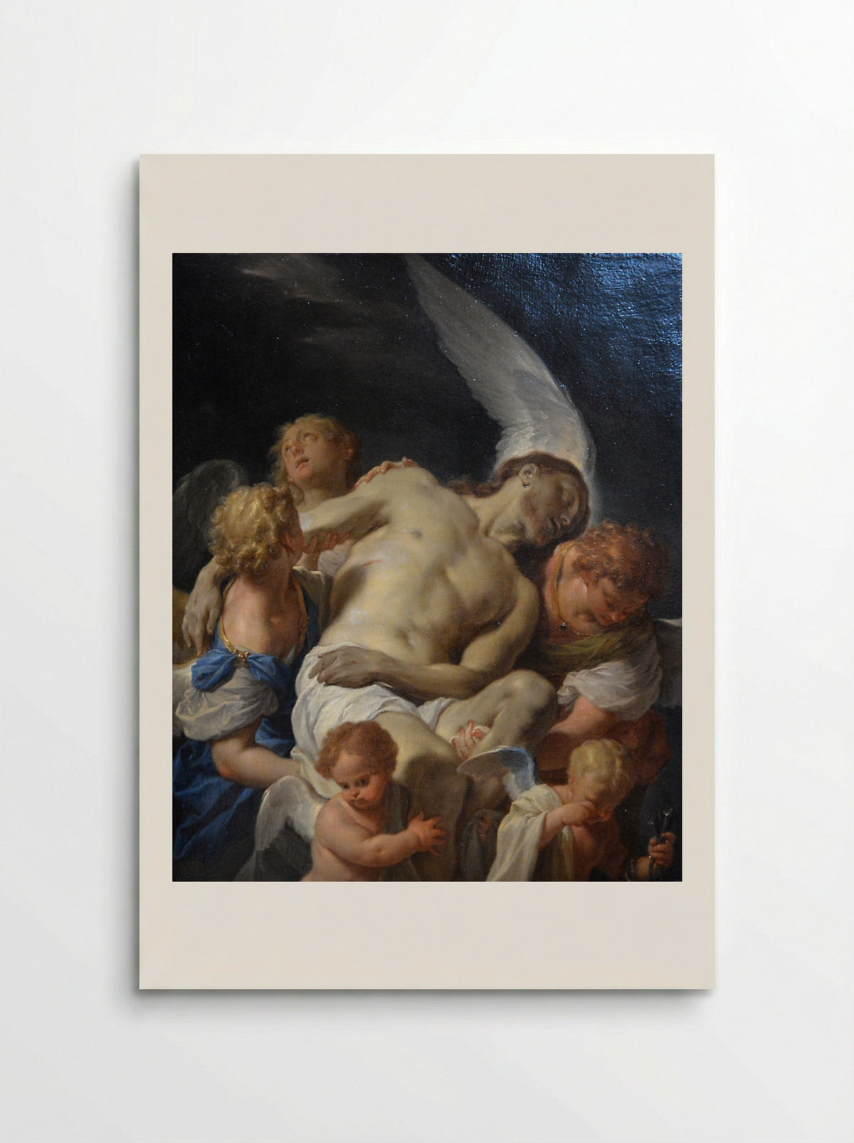 Dead Christ Supported by Angels - Francesco Trevisani - Poster