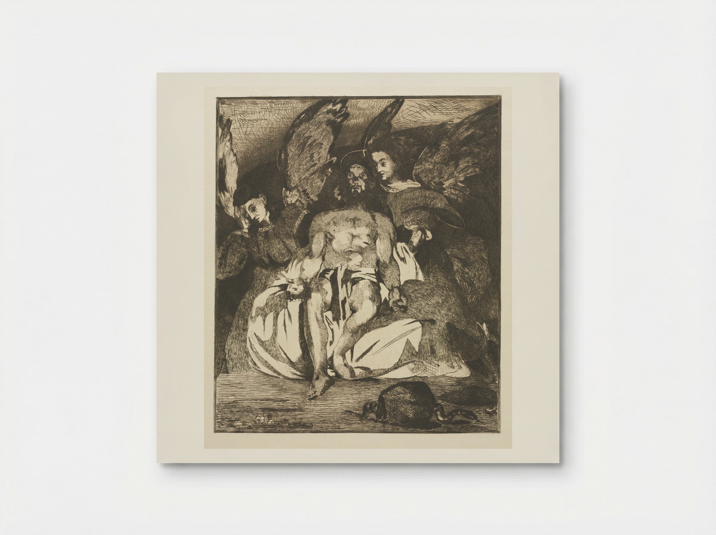 Dead Christ with Angels - Édouard Manet - Poster