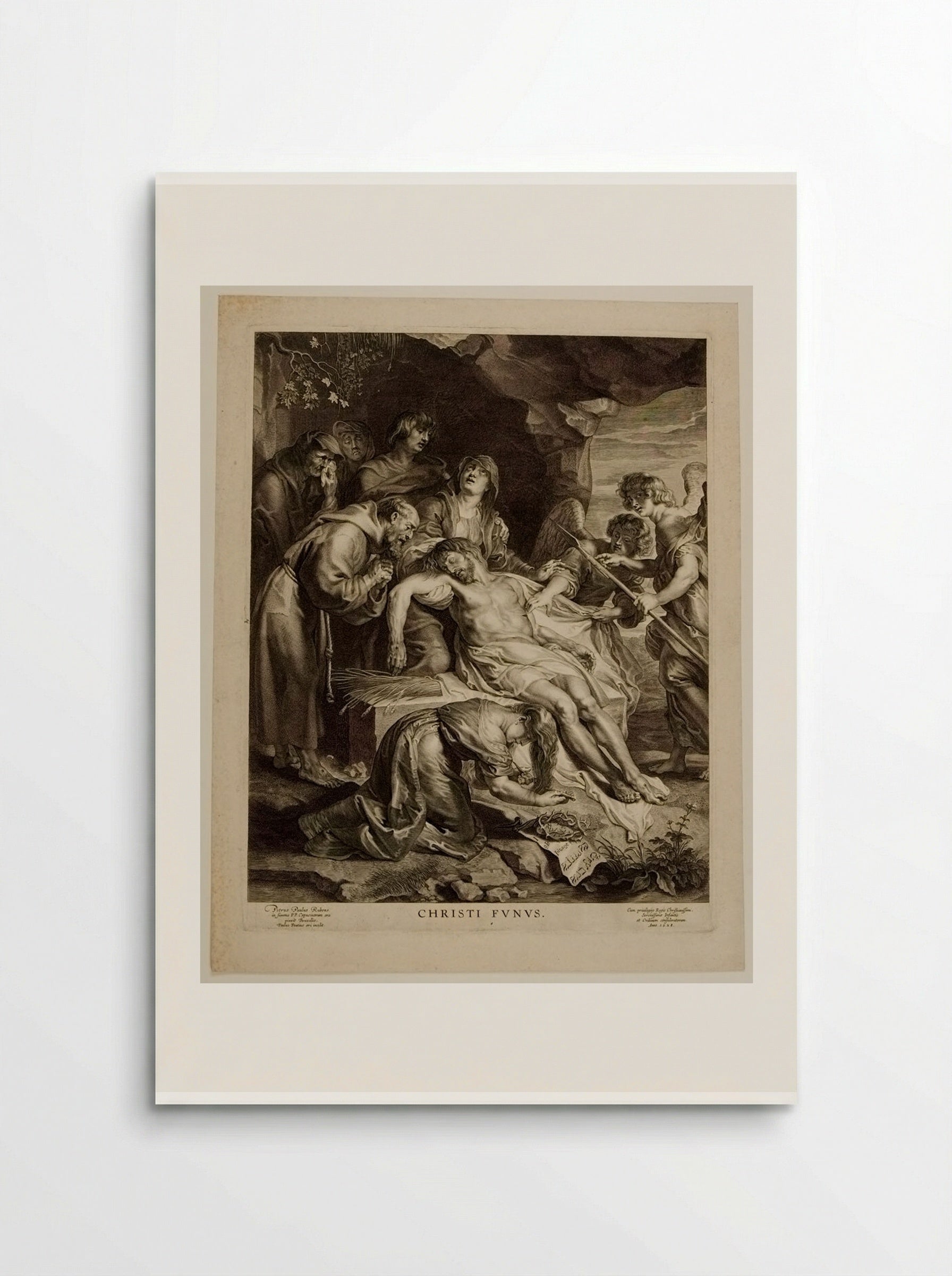 Dead Christ with a Capuchin - Paulus Pontius - Poster