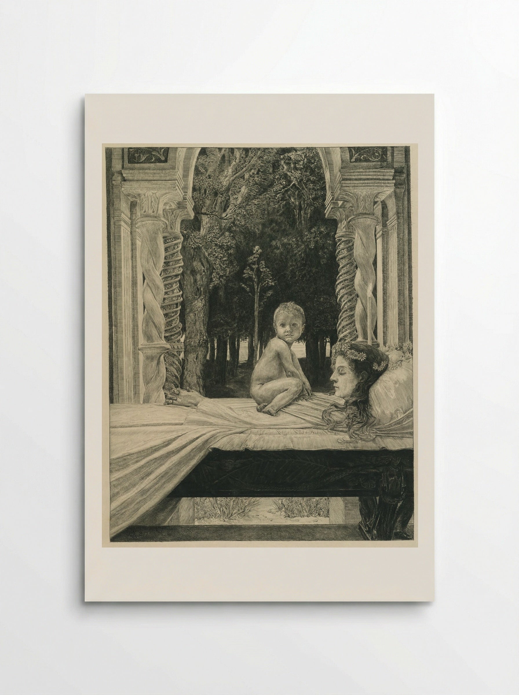 Dead Mother, from the portfolio On Death, Part Two, Opus XIII - Max Klinger - Poster