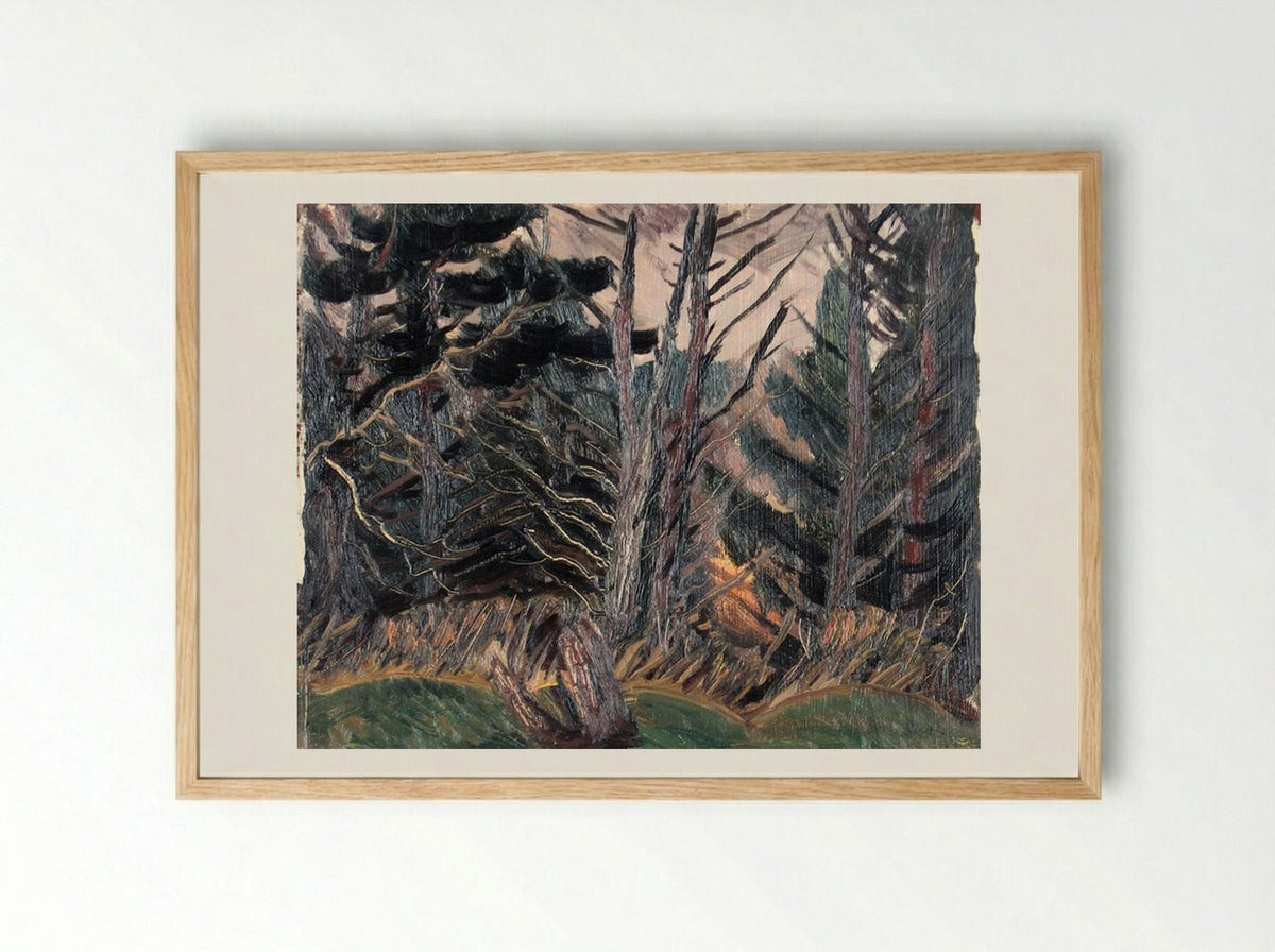 Dead Trees - Jack Bush - Framed Print Wood