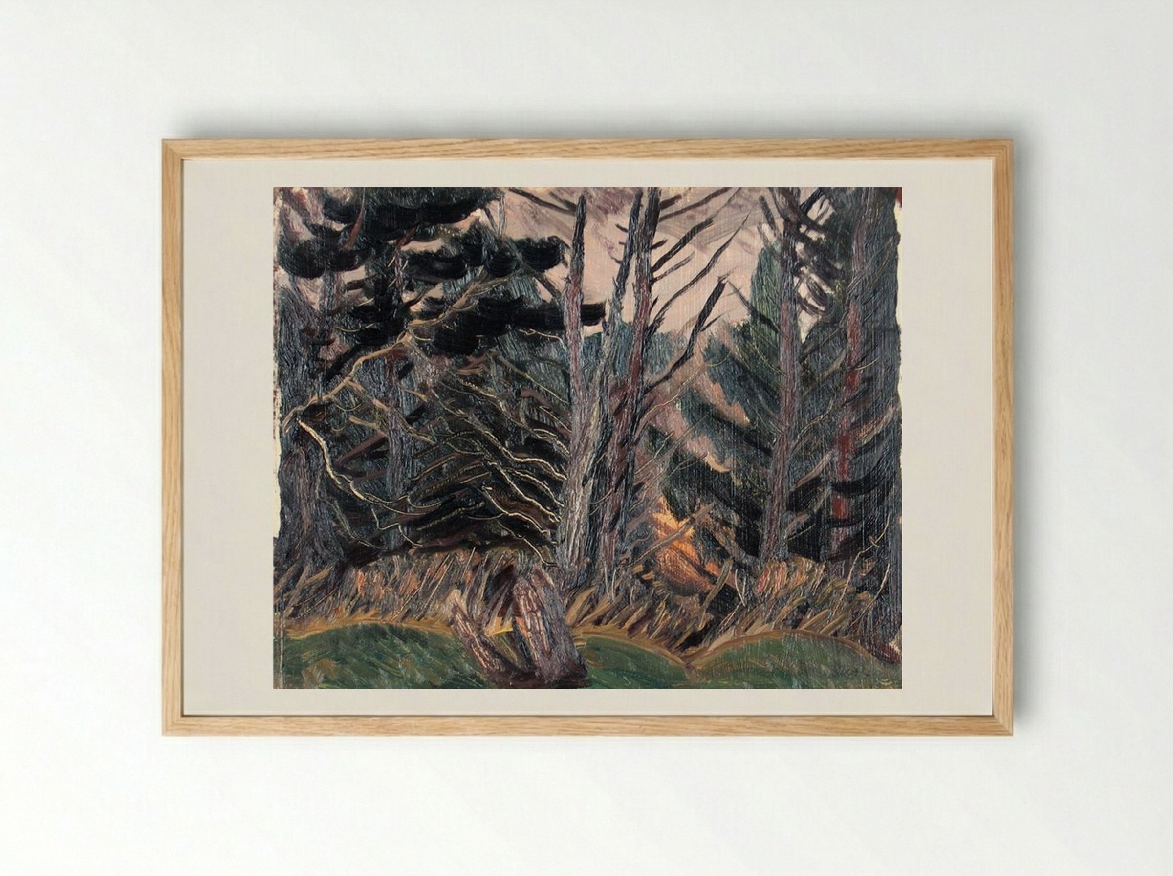 Dead Trees - Jack Bush - Framed Print Wood