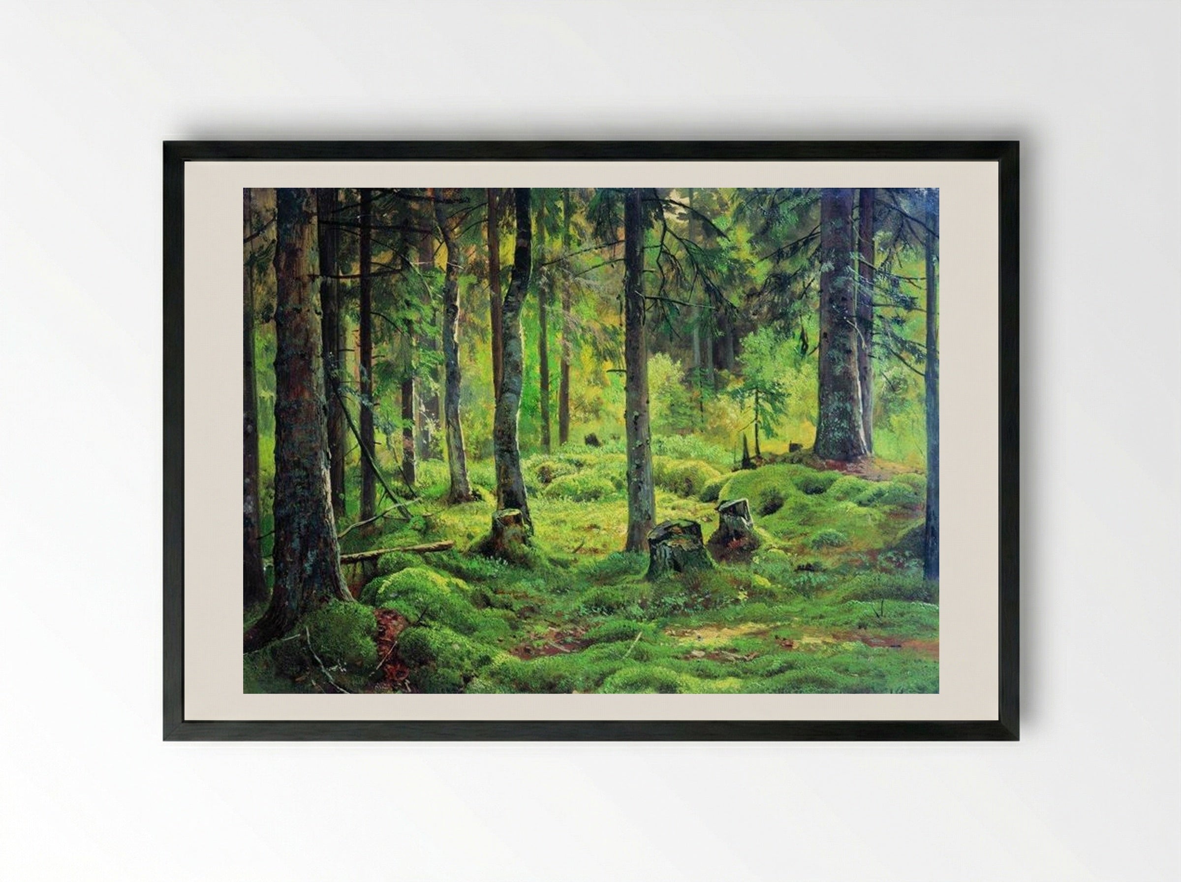 Deadwood - Ivan Shishkin - Framed Print Black