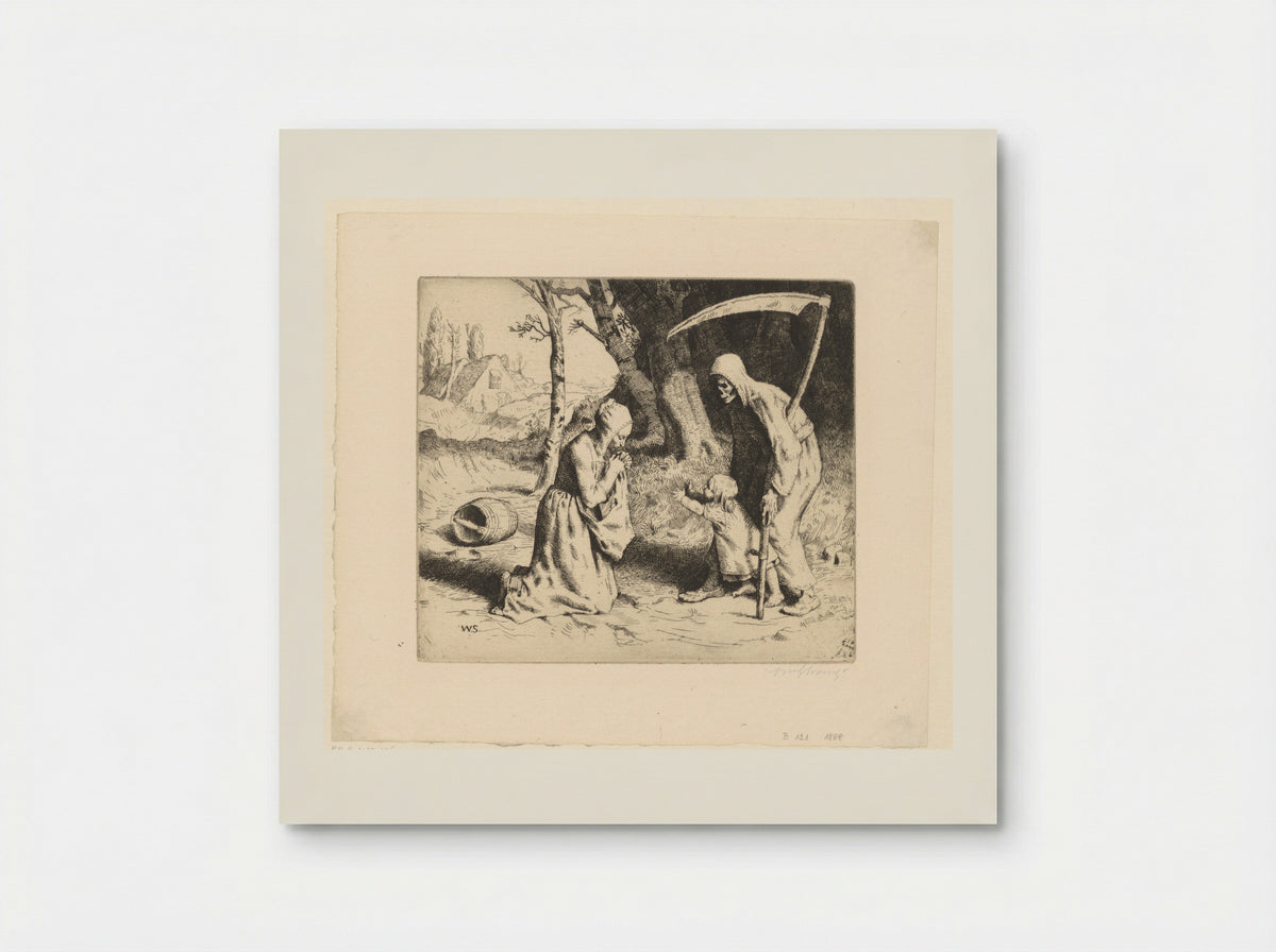 Death and the Child - William Strang - Poster