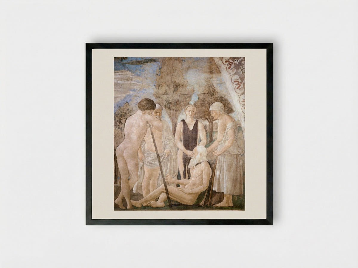 Death of Adam - Piero della Francesca - Framed Print Black