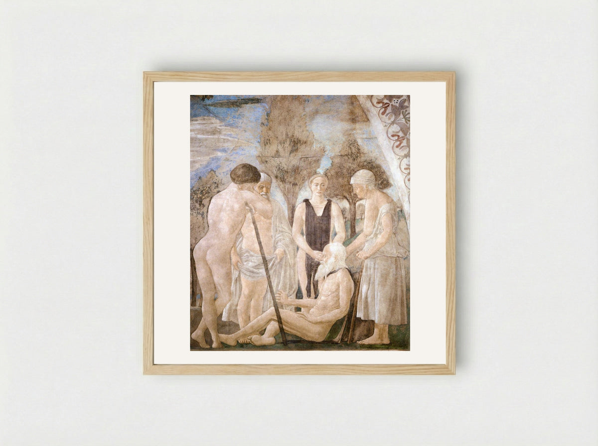 Death of Adam - Piero della Francesca - Framed Print Wood