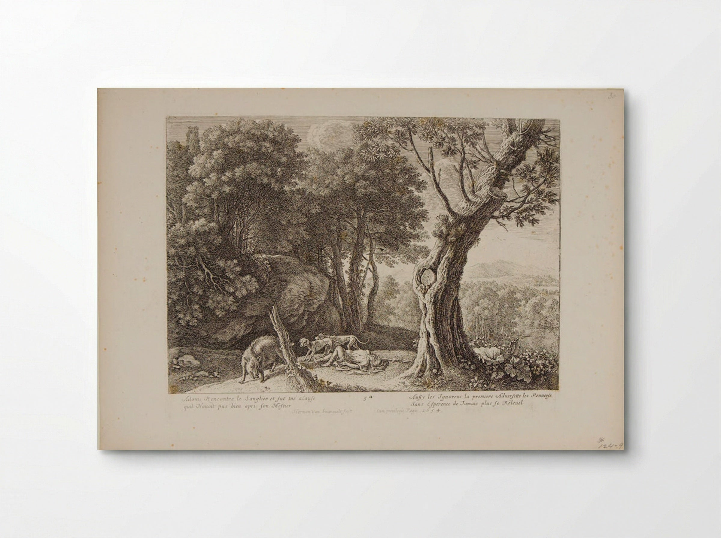 Death of Adonis - Herman van Swanevelt - Poster